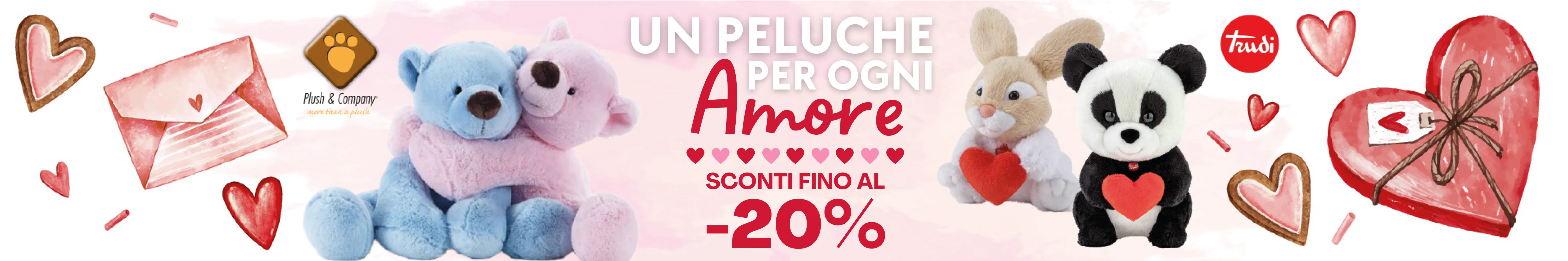 Sconti del 20% sui peluche per San Valentino: Scopri le Migliori Offerte Online | Giodicart