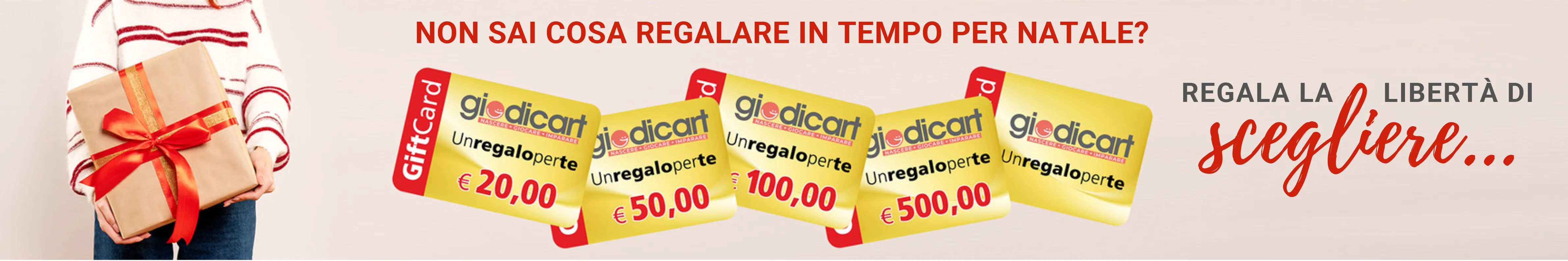 Non sai cosa regalare per Natale? Regala una gift card | Giodicart