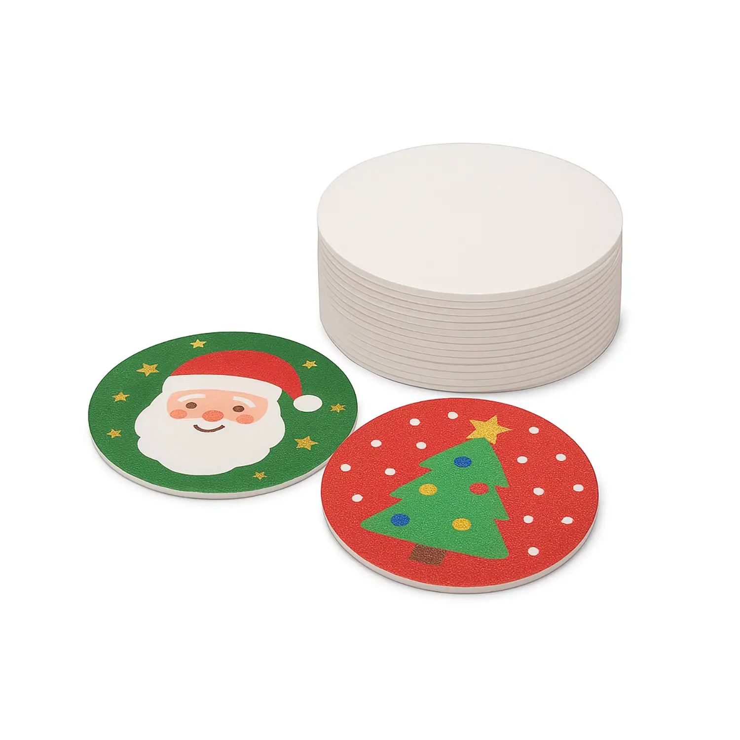 White Cardboard Discs 11cm 100 Pcs - Applications and Decorations