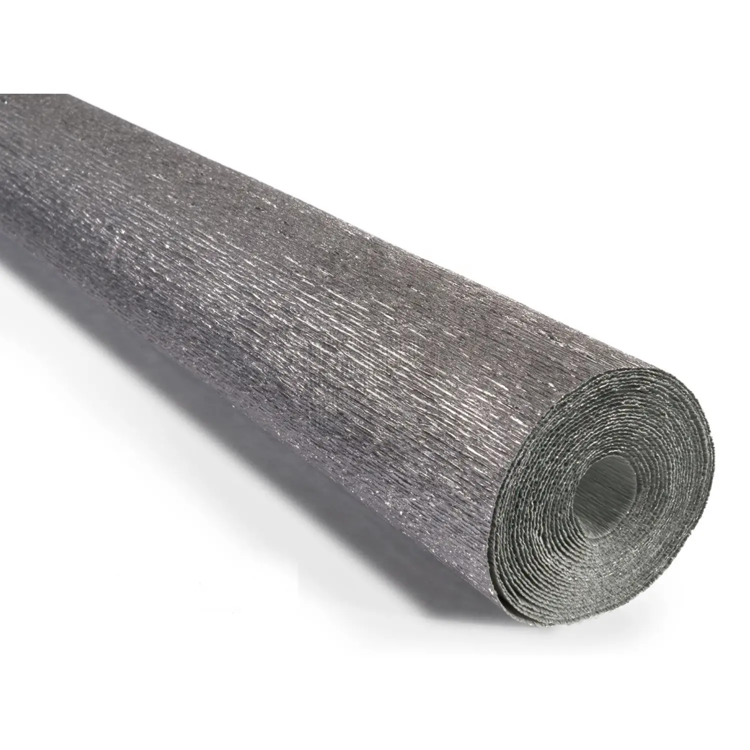 Carta Crespa Pesante Metallizzata Argento 180 g/m² - Rotolo 50 x 250 cm - Carta e cartoncino