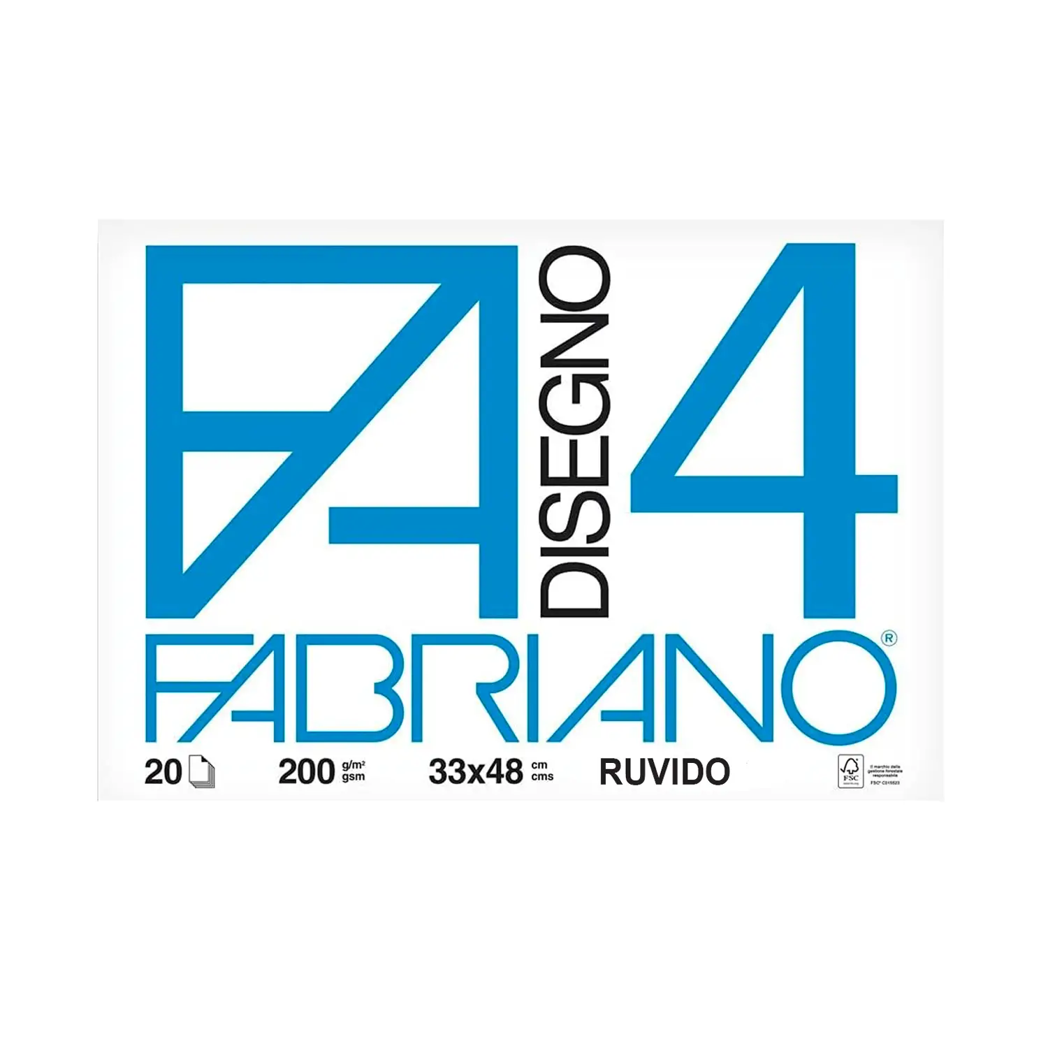 Fabriano F4 Rough Drawing Album - Cm. 33x48 - Paper and Cardstock