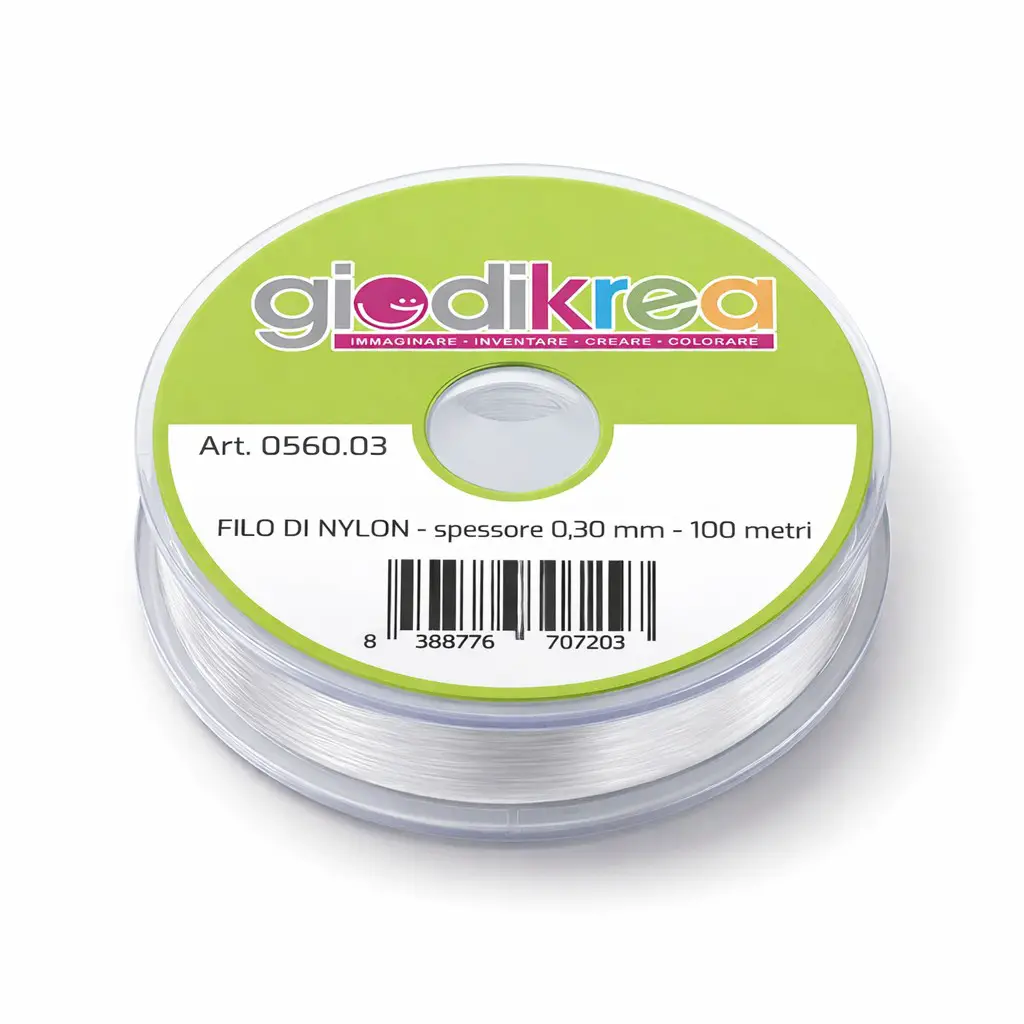 Filo di Nylon Trasparente 0,30 mm – Rocchetto 100 Metri – Filo Invisibile - Applicazioni e decori