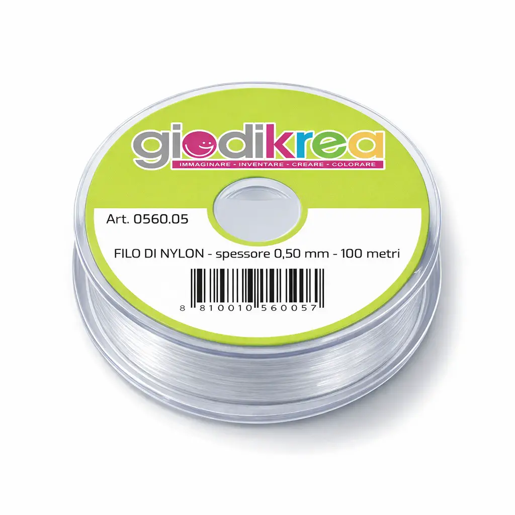 Filo di Nylon Trasparente 0,50 mm – Rocchetto 100 Metri – Filo Invisibile - Applicazioni e decori