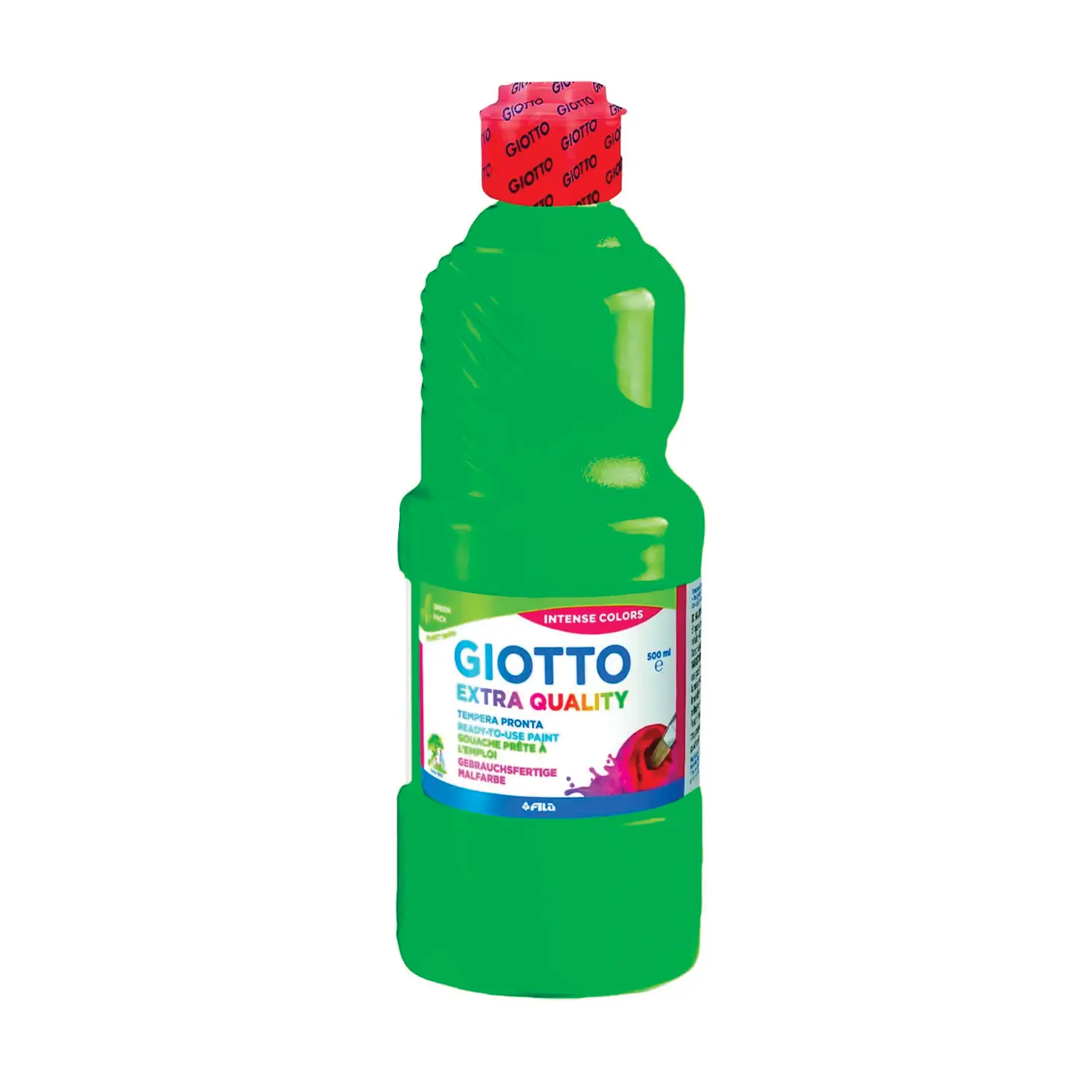 Tempera Pronta Extra Quality Giotto - Verde - Flacone 500 ml - Tempere