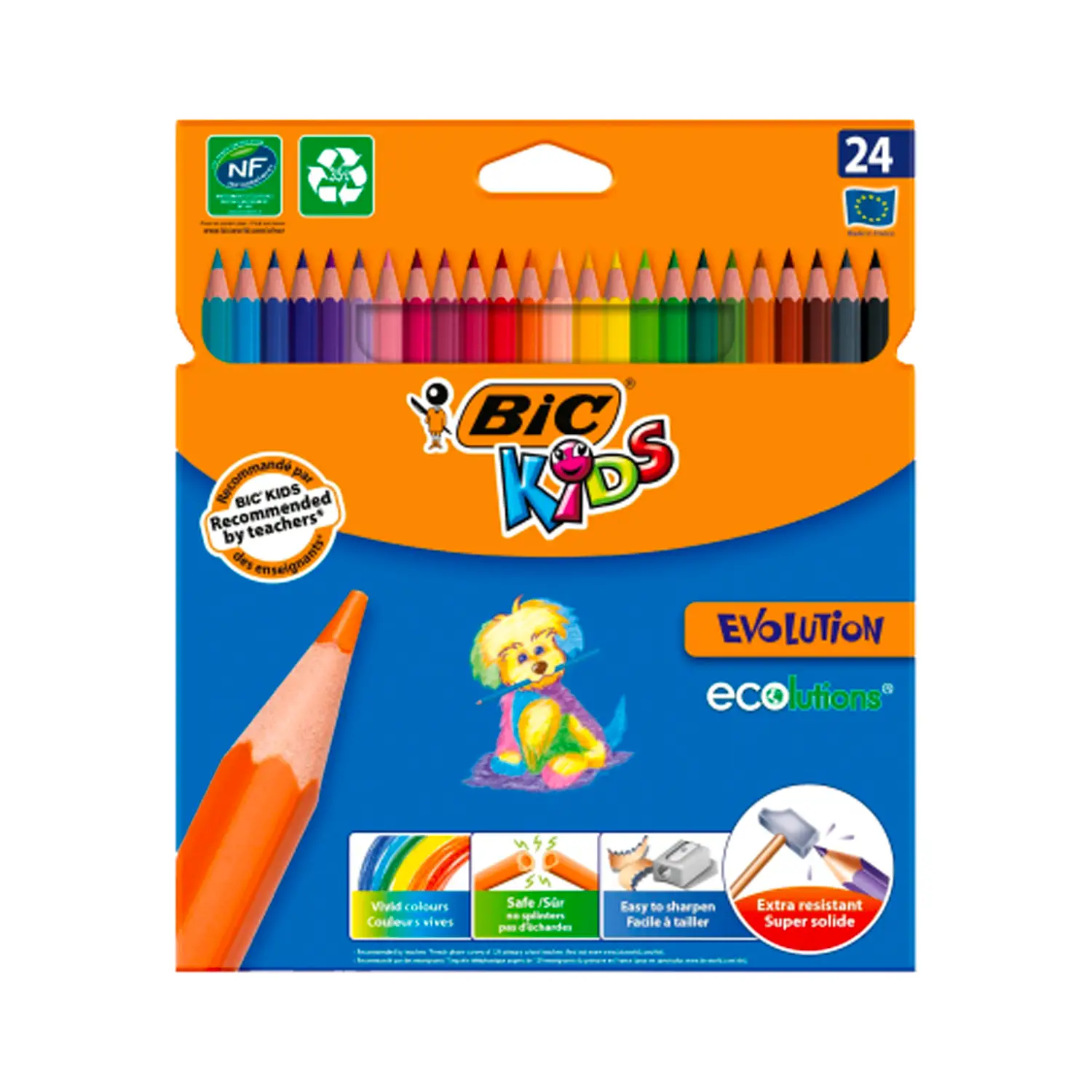 PASTELLI EVOLUTION BIC KIDS - 24 COLORI - Pastelli