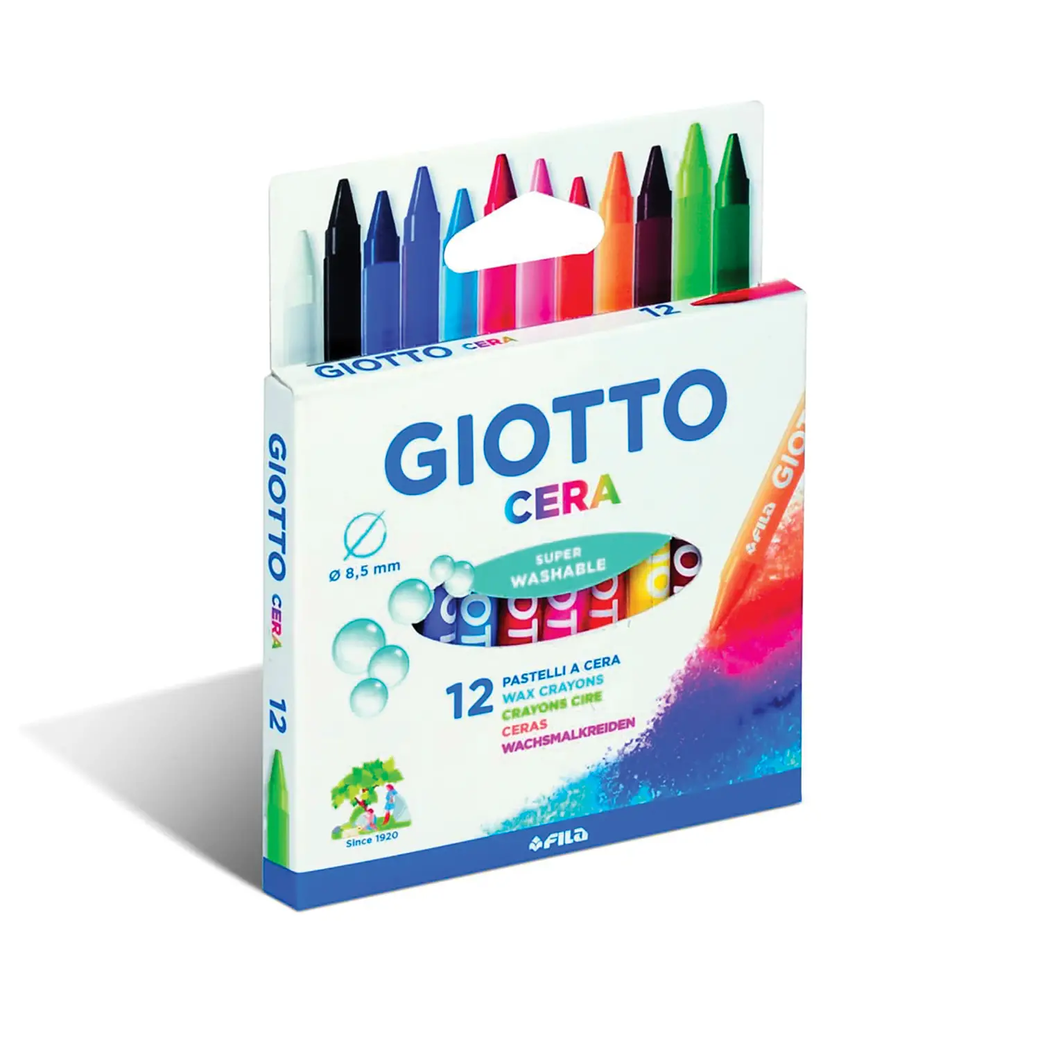 Pastelli a Cera Giotto – Astuccio 12 Pezzi - Pastelli a cera