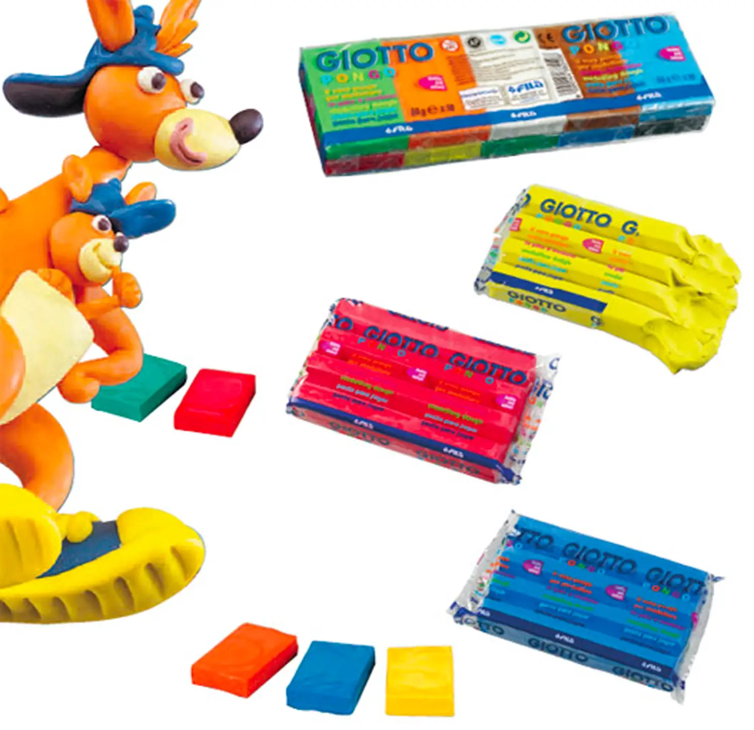 PLASTILINA PONGO SCULTORE GIOTTO - GR. 100 X 10 - Paste per modellare