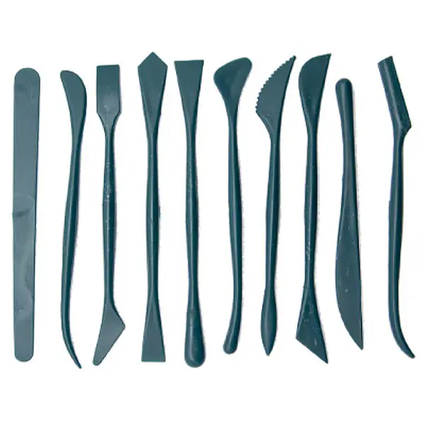 Set 10 Spatole in Plastica per Modellare – Doppia Faccia - Paste per modellare