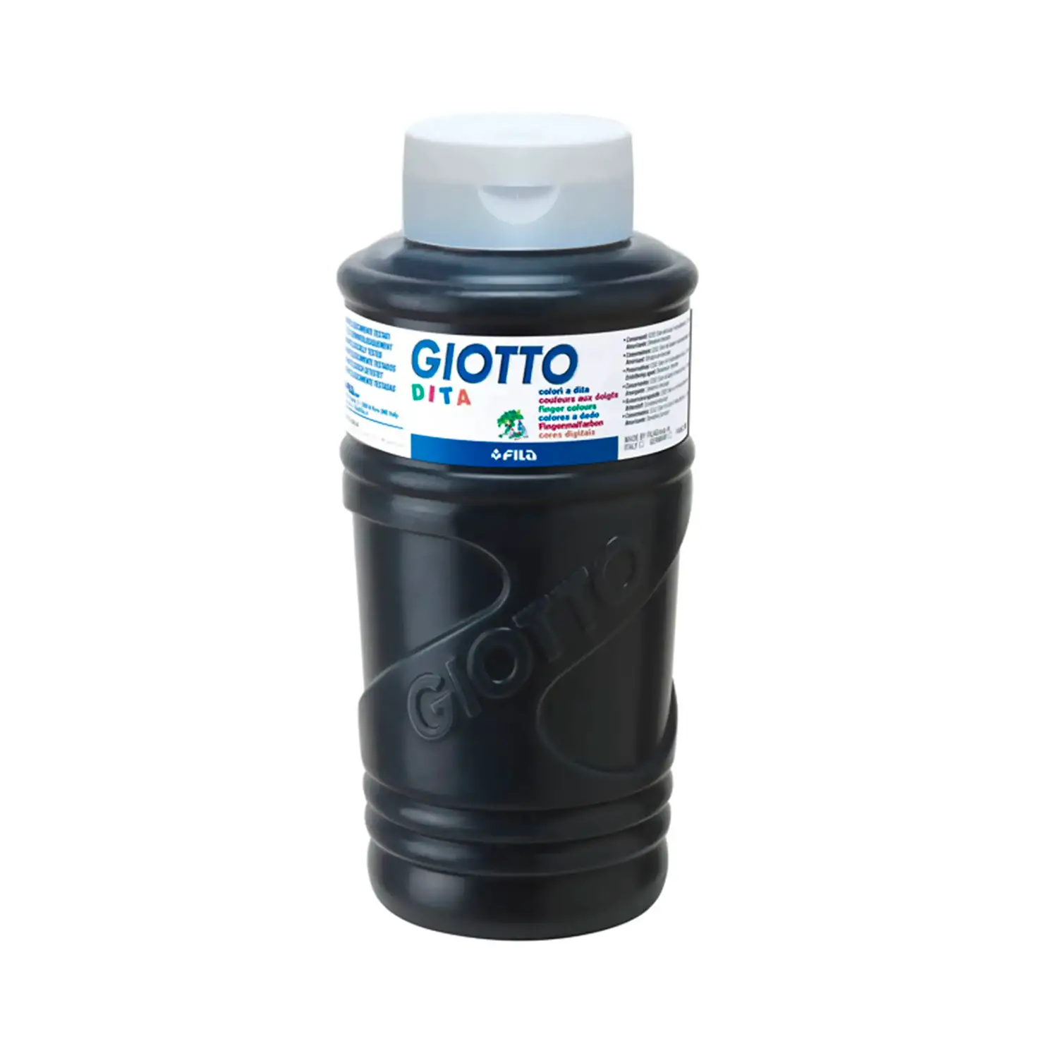 Colori a Dita Giotto - Flacone 750 ml - Nero - Tempere