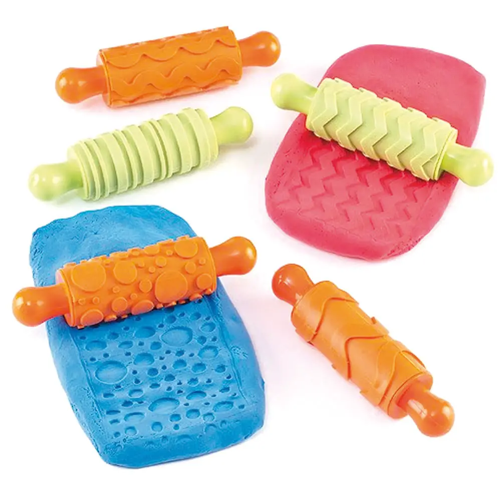 Mattarelli Deco – Set 5 Pezzi Strisce e Bolle - Rulli, spugne e timbri