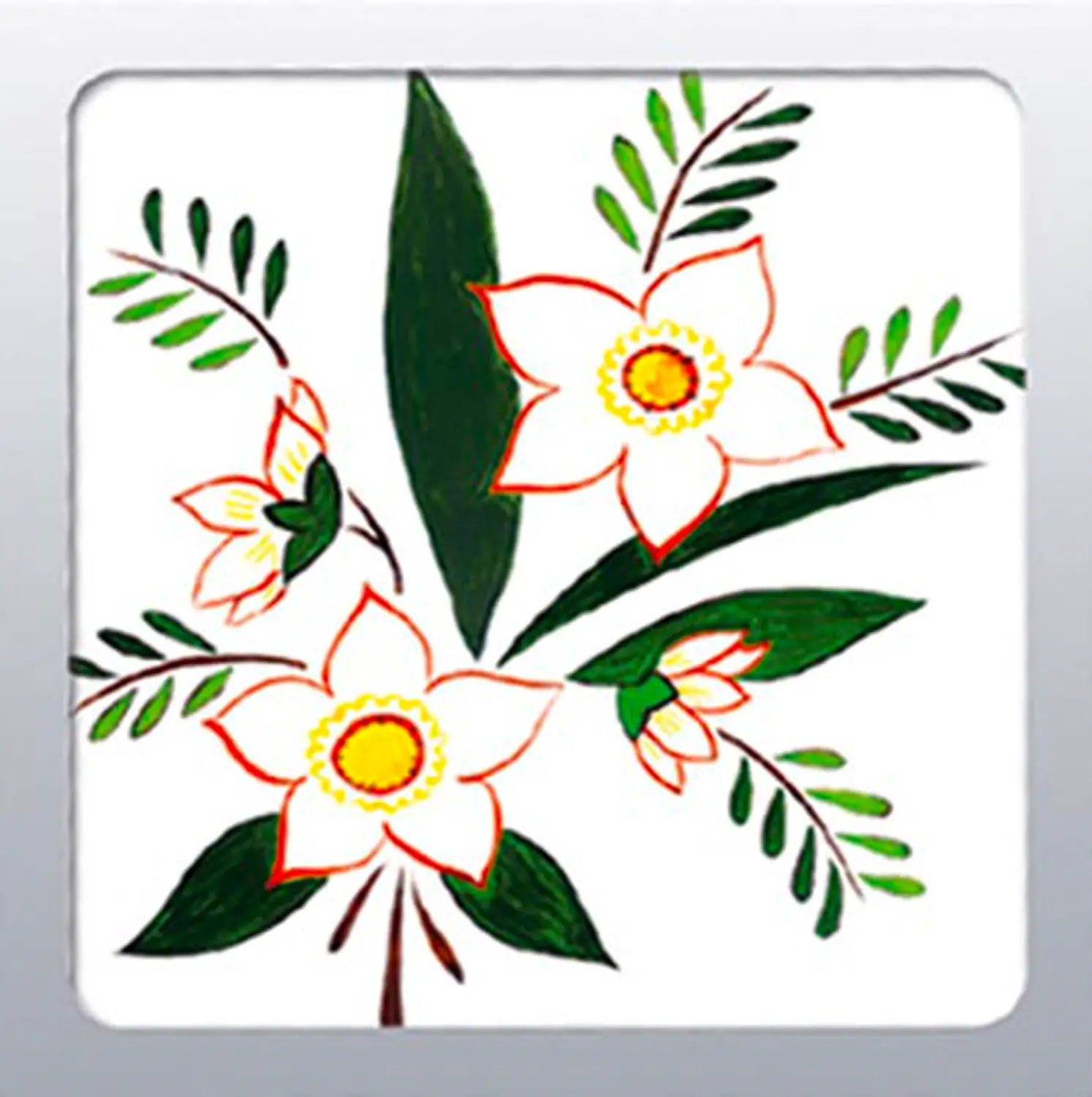 Decotransfer 3D Yellow Flowers - Applications and Decorations