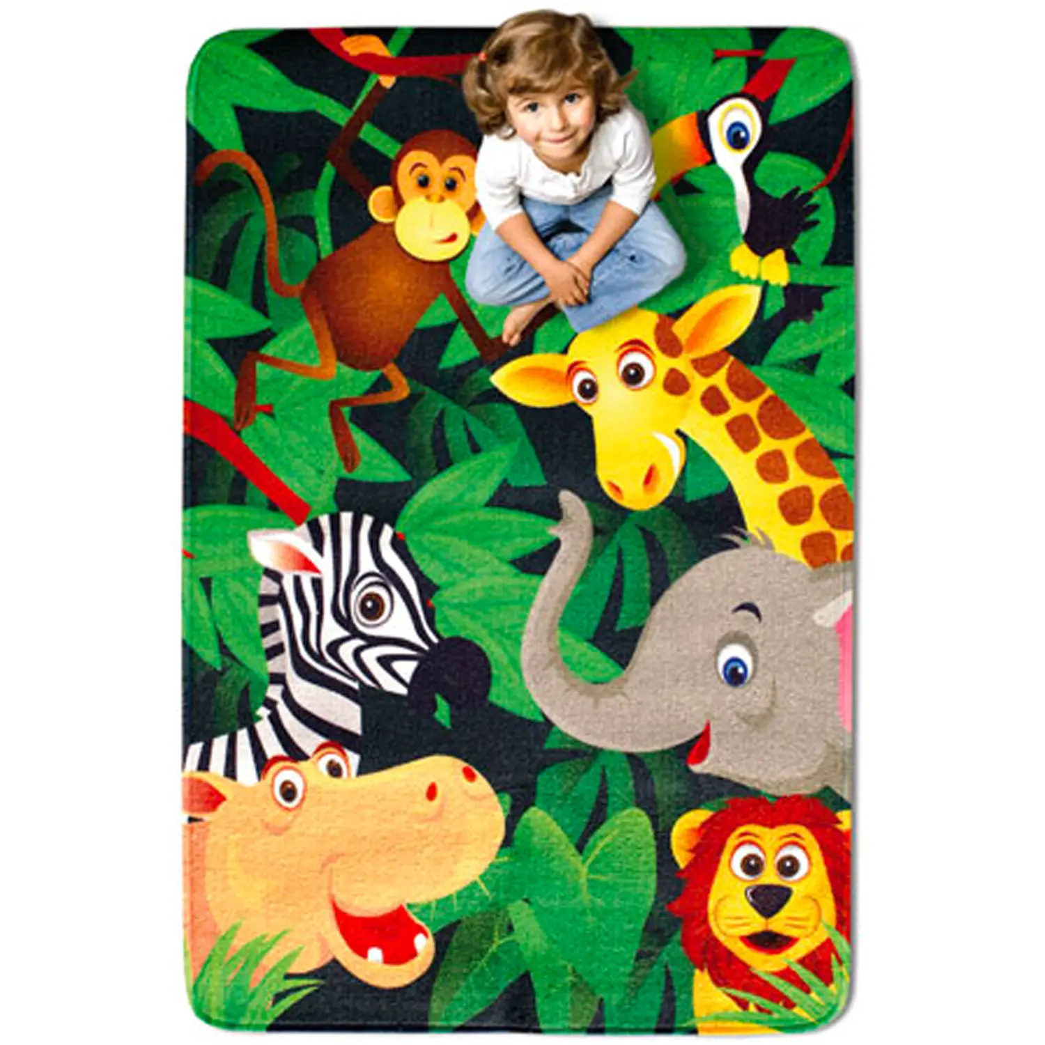 Tappeto della Giungla - Cm 140x200 - Tappeti per il gioco