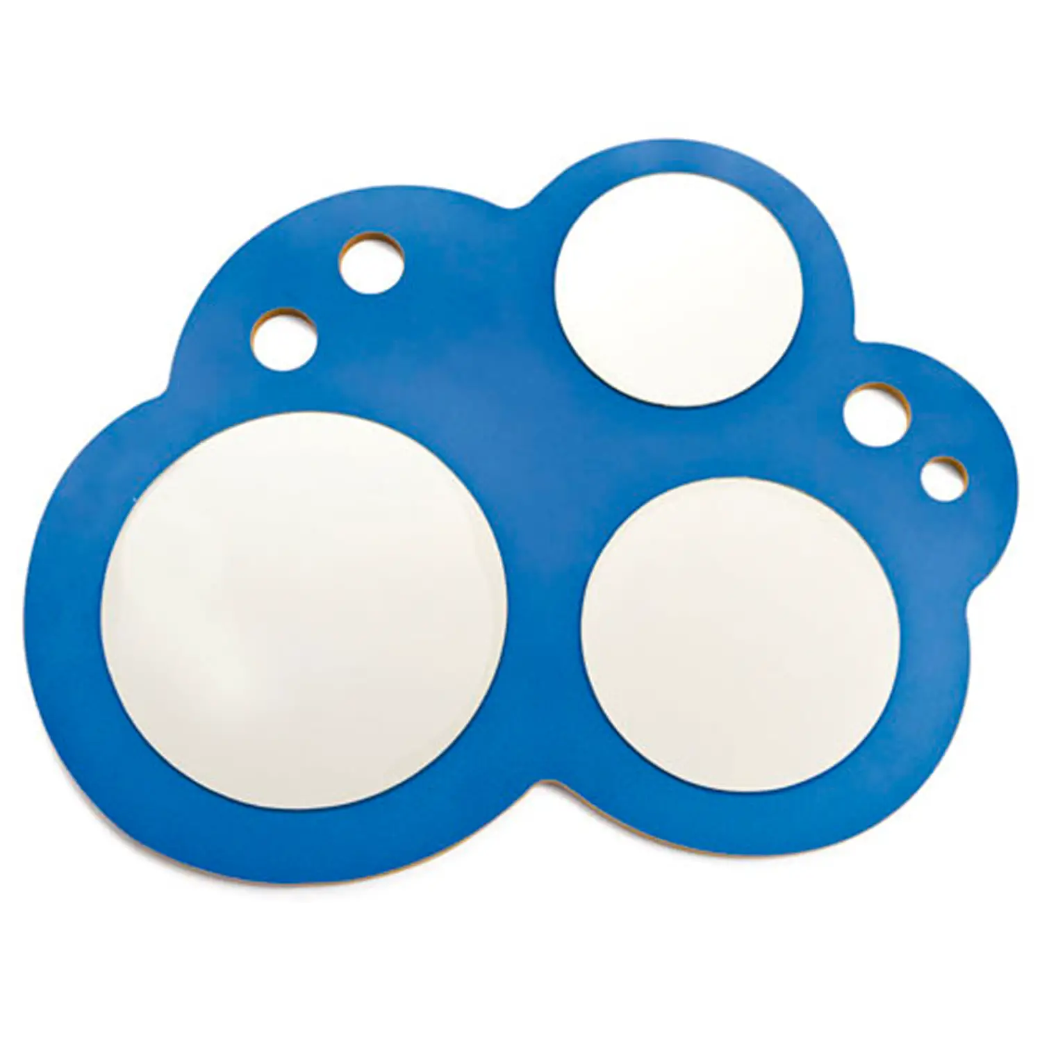 Specchio Nuvola – Telaio in MDF Laminato Colorato, Alta Riflettenza - Specchi