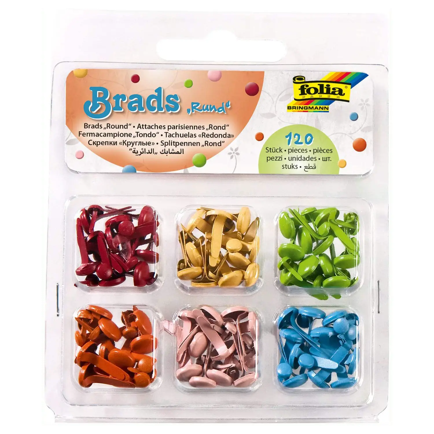 Colored Sample Clips 15 mm - 120 Assorted Pieces - Applications and Decorations