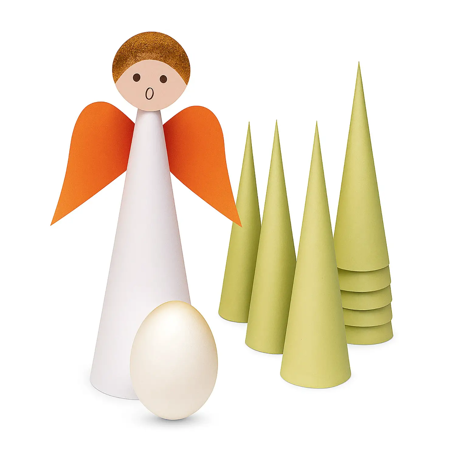 Coni per Pupazzi 20 Pezzi cm. 15 - Applicazioni e decori