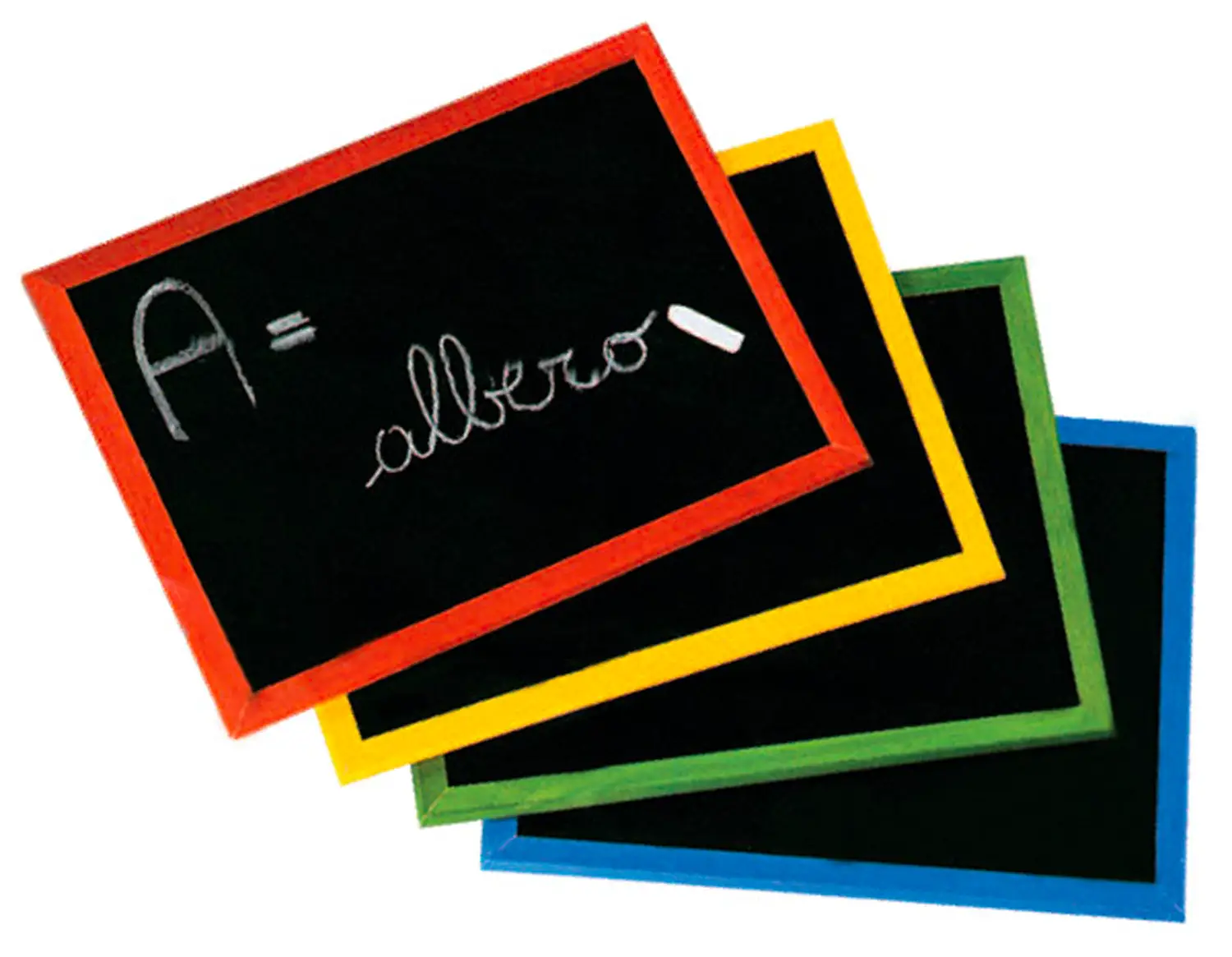 Lavagnetta Tipo Ardesia con Cornice in Legno Colorato – Cm 30x40 - Lavagnette e carrelli