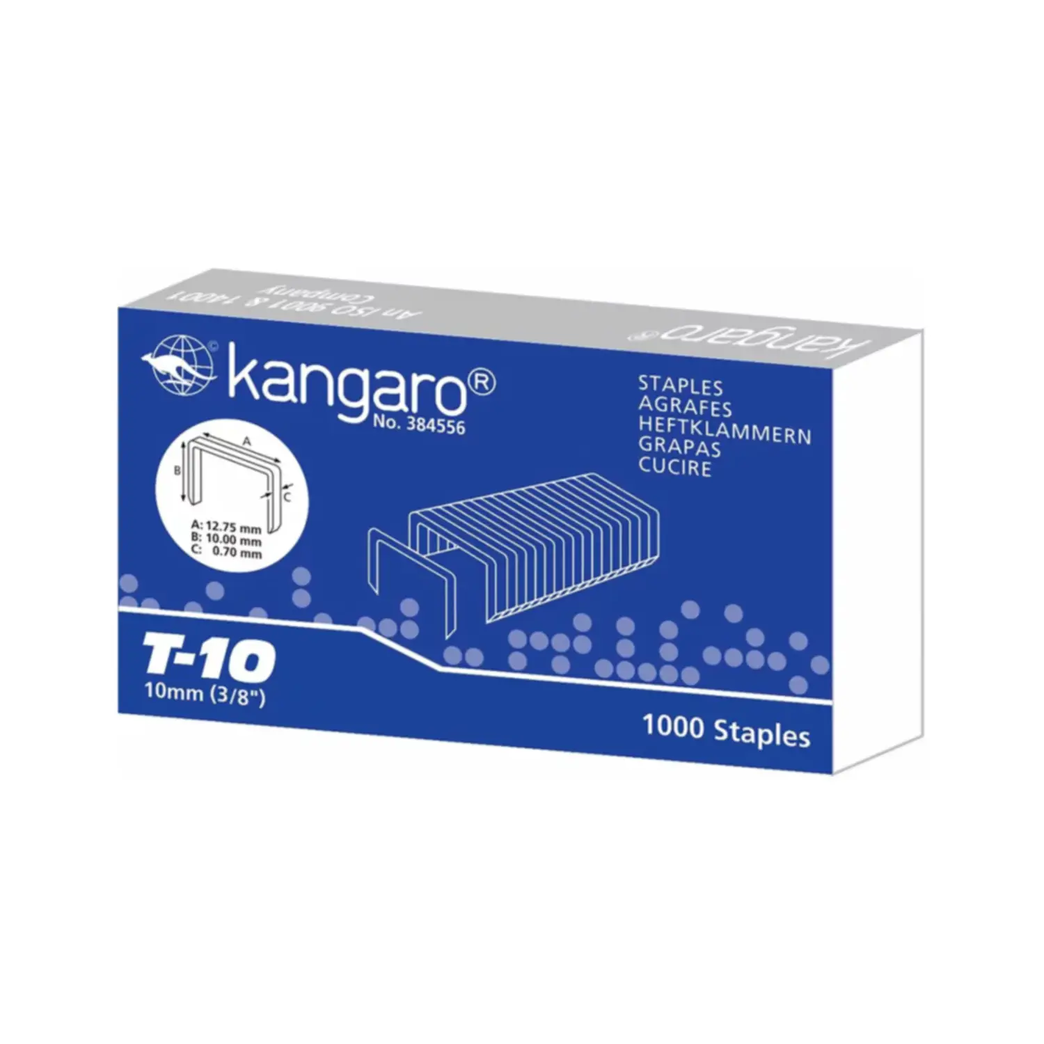 Staples for T-10 Stapler 10 mm, 12.75 mm crown - Miscellaneous Stationery