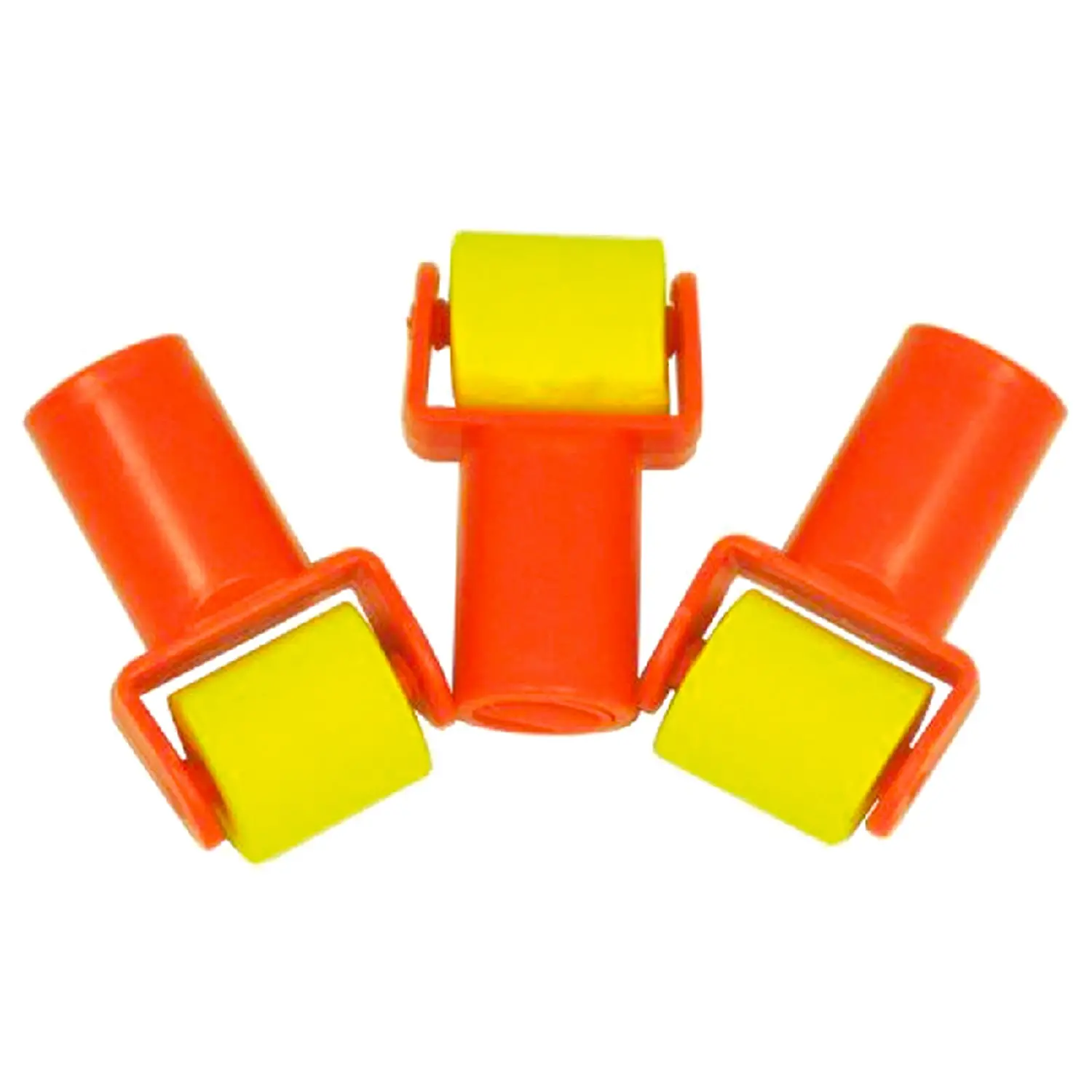 Set 3 Rulli a Dita Lisci in EVA – Pittura Creativa per Bambini - Rulli, spugne e timbri