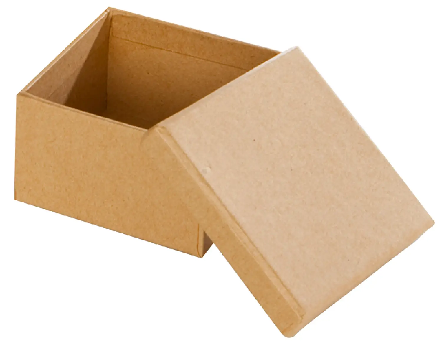 Scatole in Cartone Quadrate – 10 Pezzi (7,5 x 7,5 x 4,5 cm) - Sughero e cartapesta