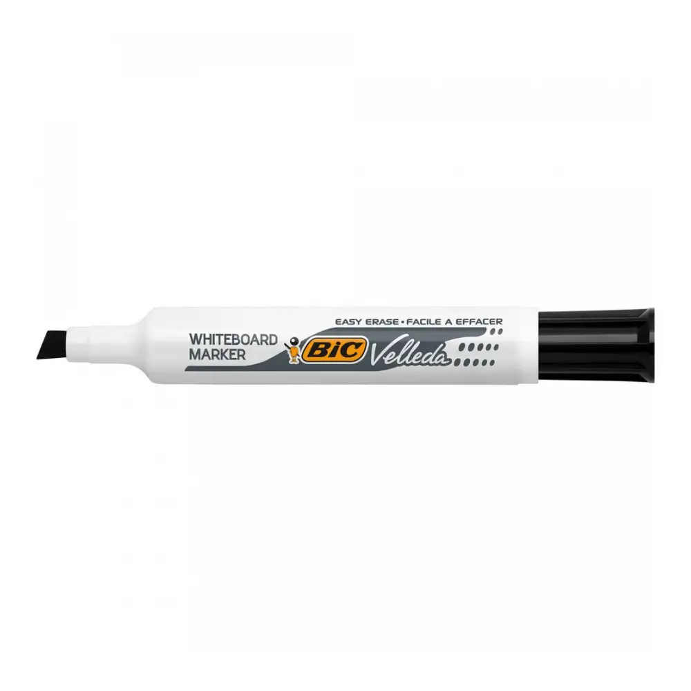 Marker Velleda Bic Cancellabile Nero - penne pennarelli ufficio