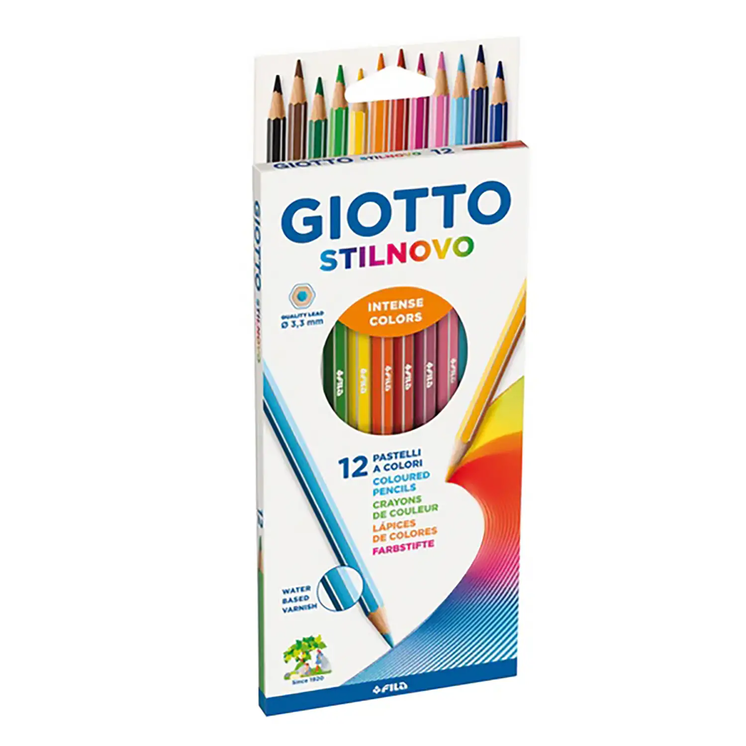 Pastelli Giotto Stilnovo – Astuccio da 12 Colori - Pastelli