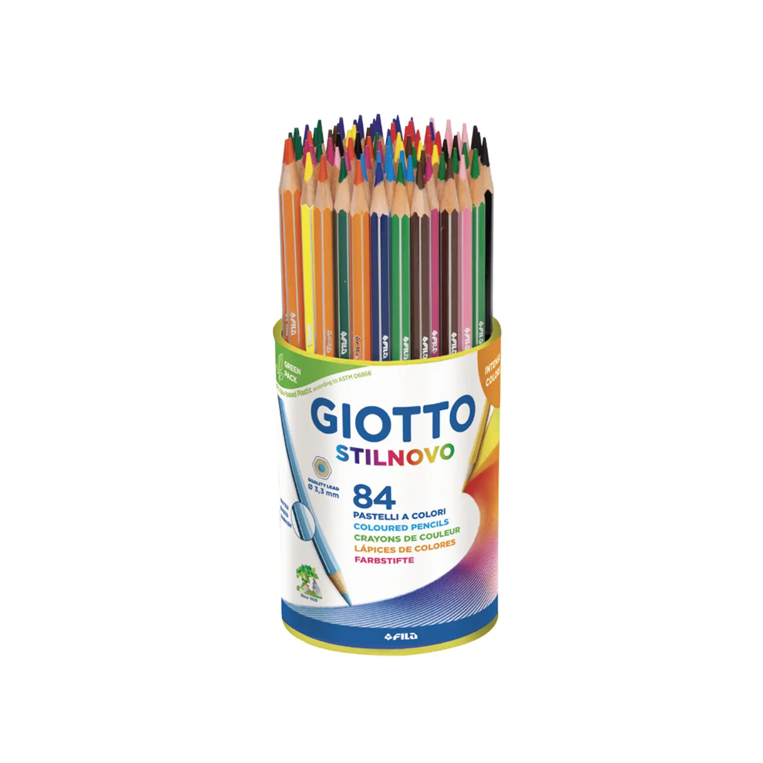 Giotto Stilnovo Crayons - 84 Color Jar - Crayons