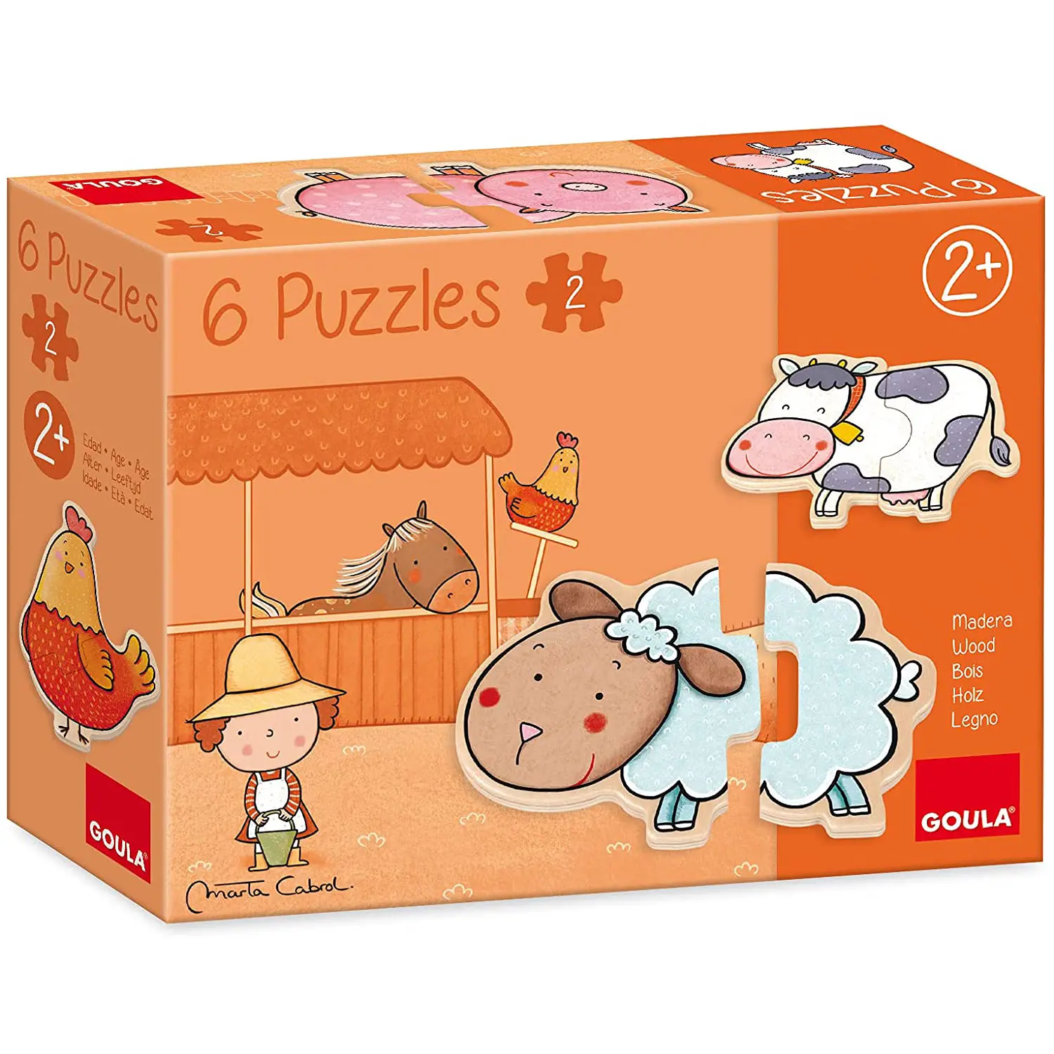Puzzle Fattoria di Carla – 6 Puzzle in Legno - Incastri e puzzle in legno