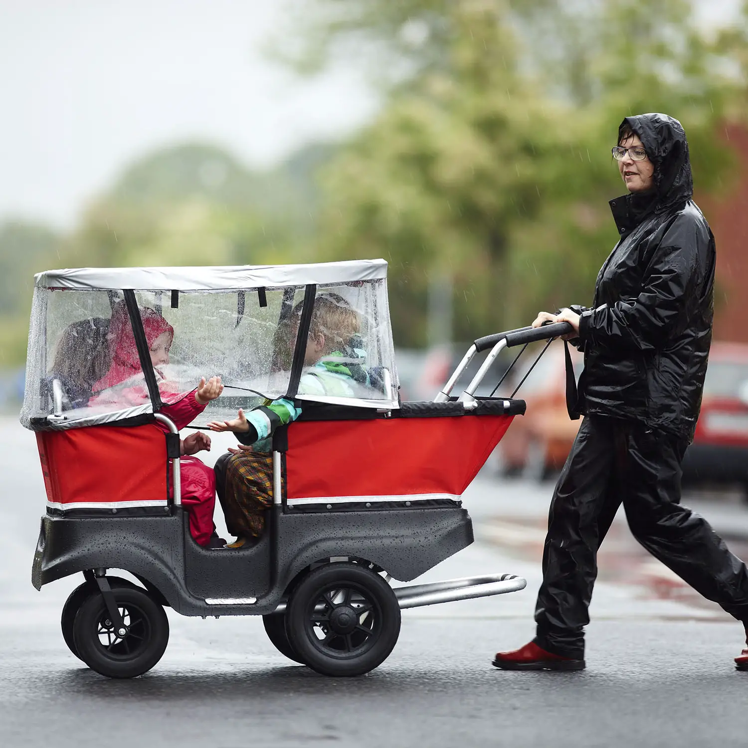 Copertura Antipioggia per Kiddy Bus 4 Posti - Carrozzine multiposto