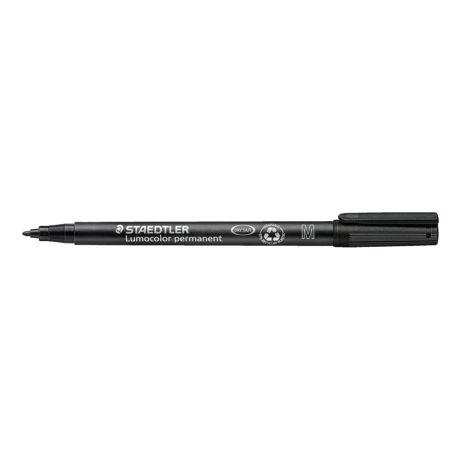 Staedtler Lumocolor Permanent Marker - Medium Point Black - office marker pens
