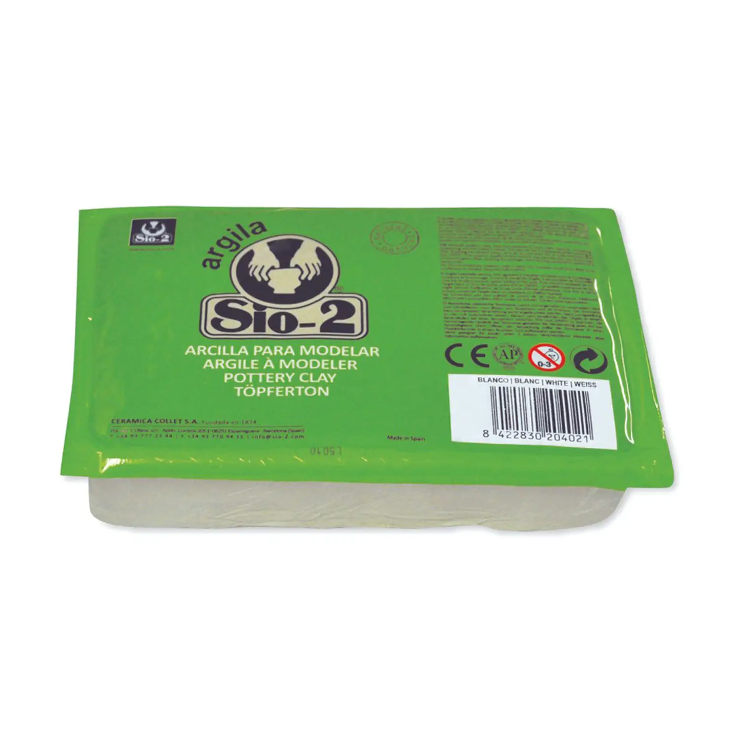 Creta Argilla Naturale Bianca – 1,5 kg - Paste per modellare