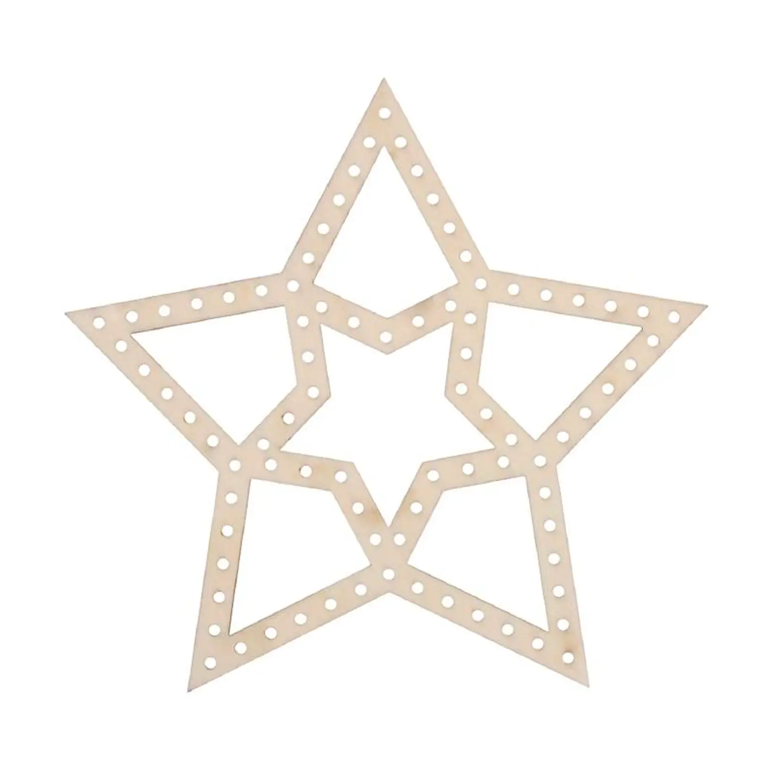 Stella in Legno da Intrecciare - 15 cm - Soggetti in legno