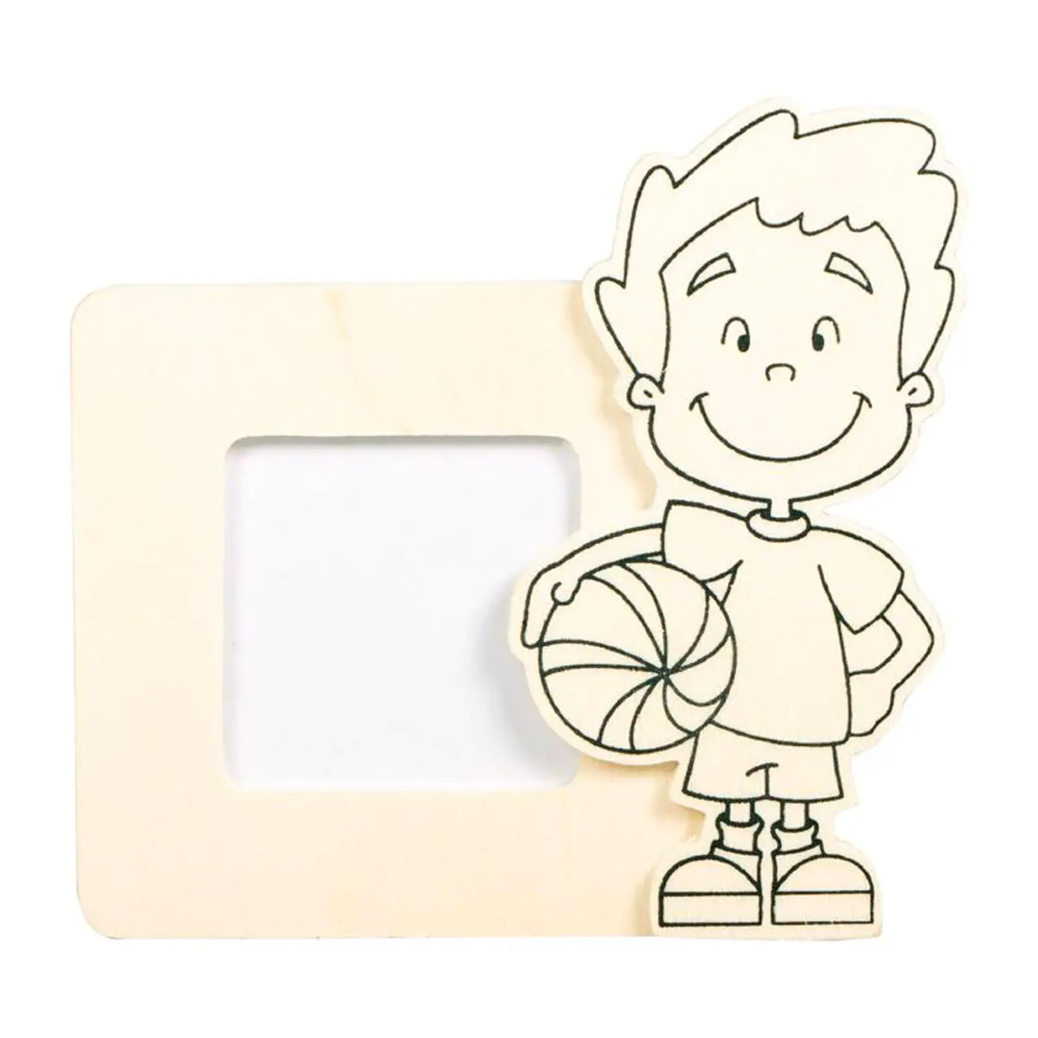 Cornice Portafoto Bambino – 11,5x5x10 cm - Soggetti in legno