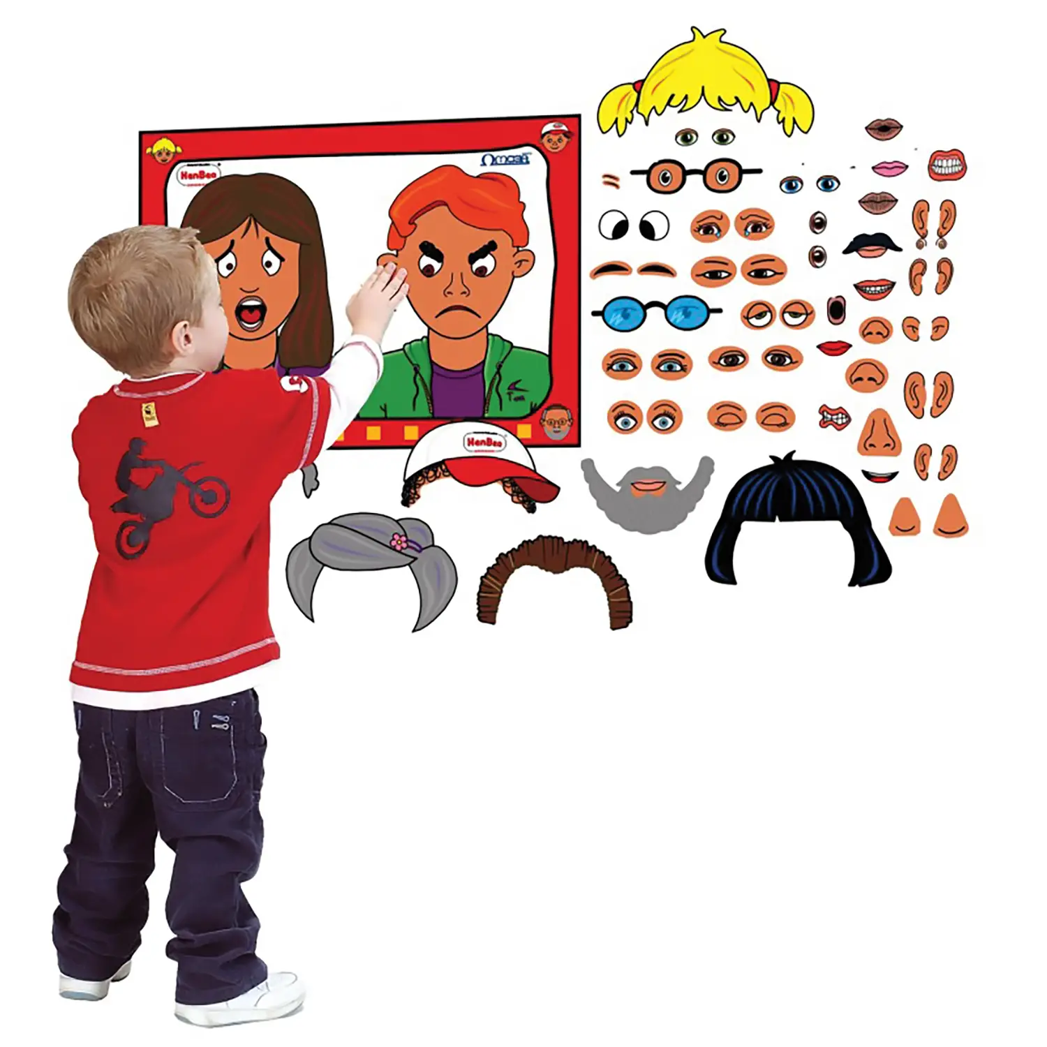 Gioco dei Volti e delle Espressioni – Kit Educativo per Creare Facce ed Emozioni - II corpo umano