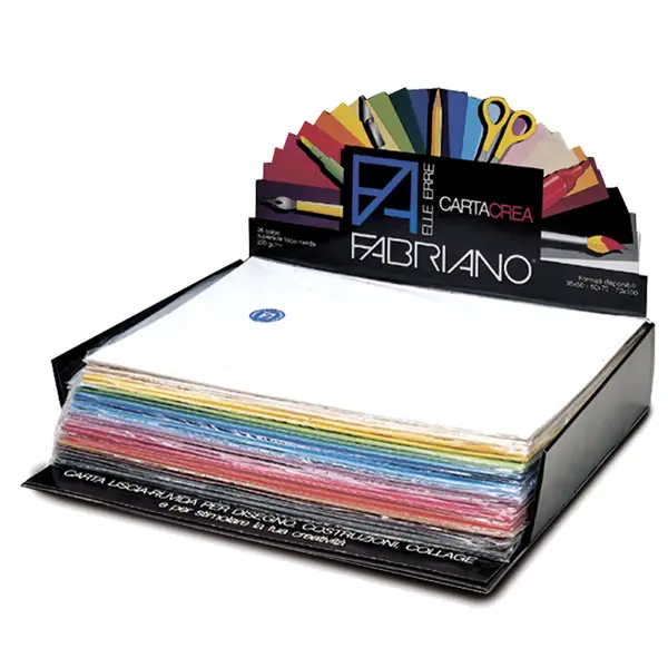Cartoncini Colorato Carta Crea Fabriano Elle Erre 250 Fogli Cm 35x50 25 Colori - Carta e cartoncino