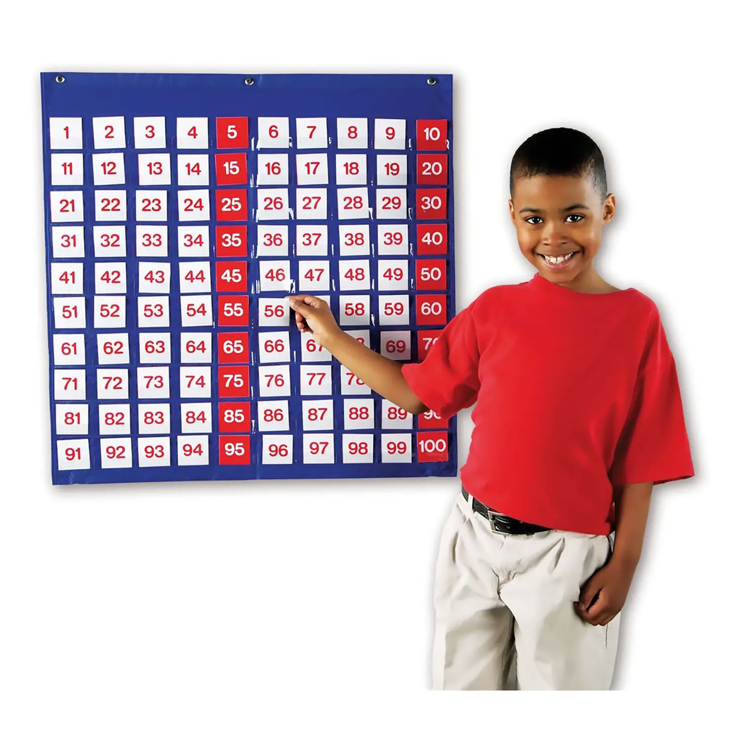 Pannello Multiuso 100 Caselle – Apprendimento dei Numeri e Matematica - Classificazione e matematica