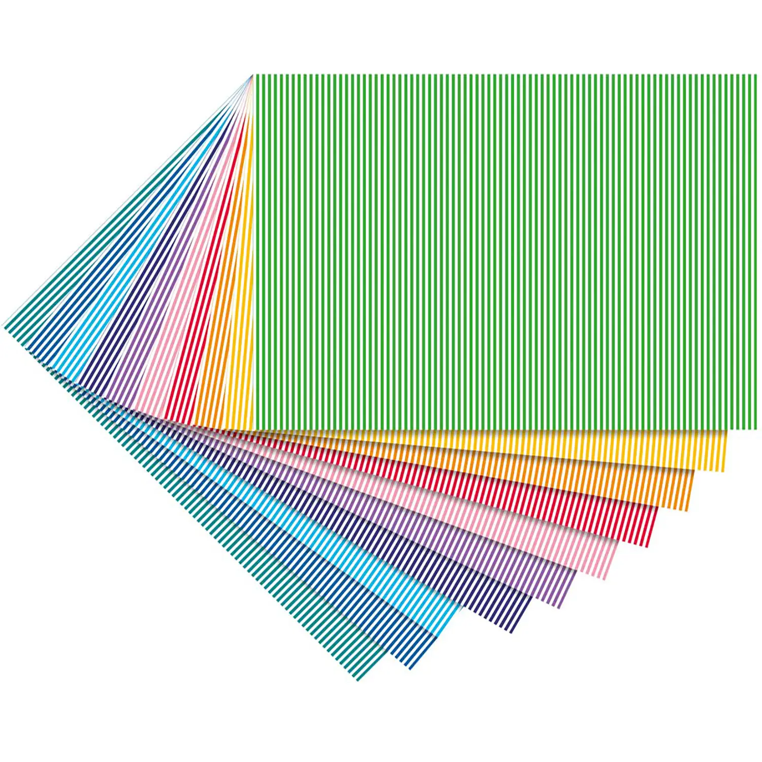 Cartoncino Decorativo Rigato 300 gr/mq cm 50x70 • 10 fogli - Carta e cartoncino