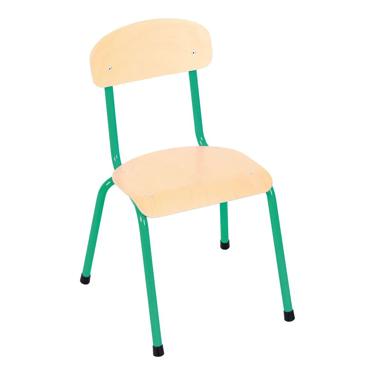 Chair For Nursery School Child Measure 2 H 31 cm. Green - Wooden Chairs