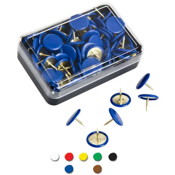 Puntine Blu – Confezione da 50 Pezzi - Cancelleria varia