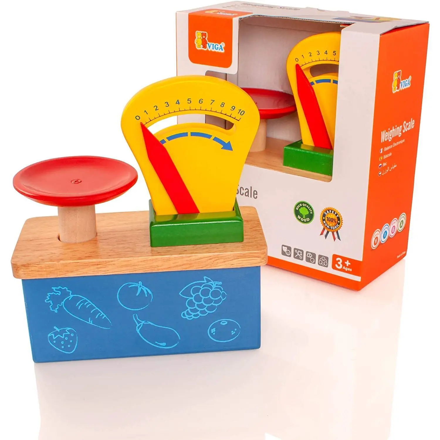 Bilancia Ortofrutta in Legno – Viga - Alimenti, mercatini, stoviglie