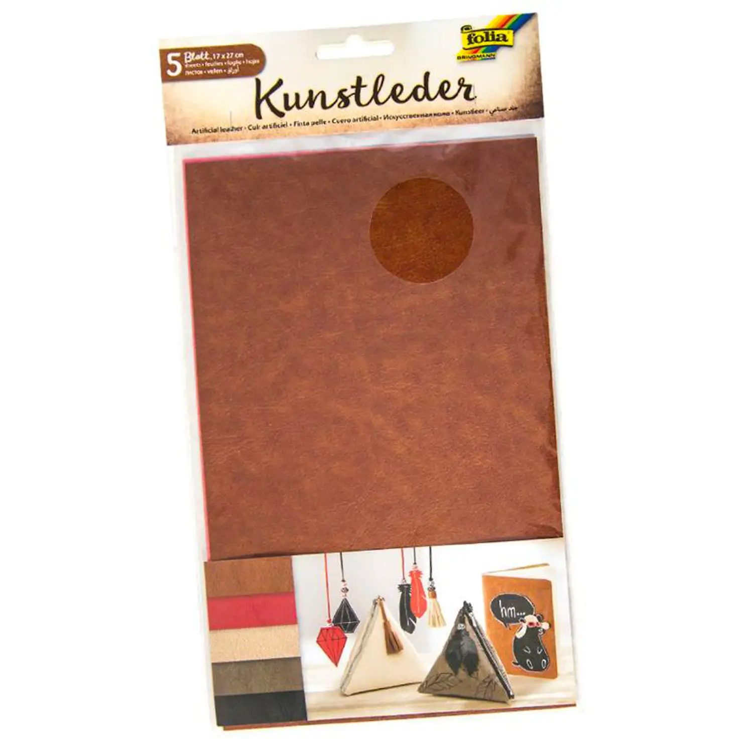 Similpelle Adhesive 5 Pieces cm. 17x27 - Paper and cardboard