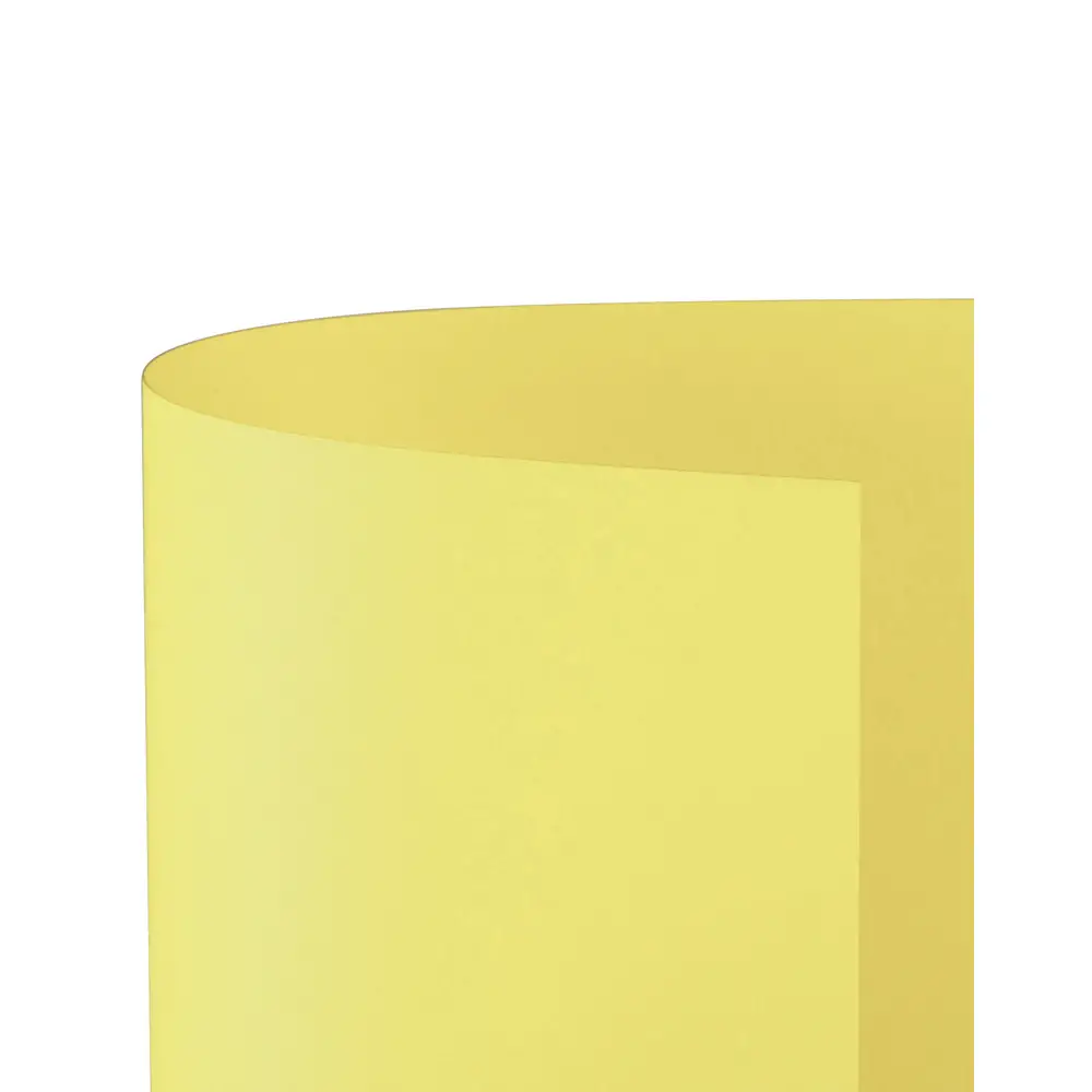 Cartoncino Bristol Liscio 200 gr - 25 Fogli 50x70 cm - Giallo Chiaro - Carta e cartoncino