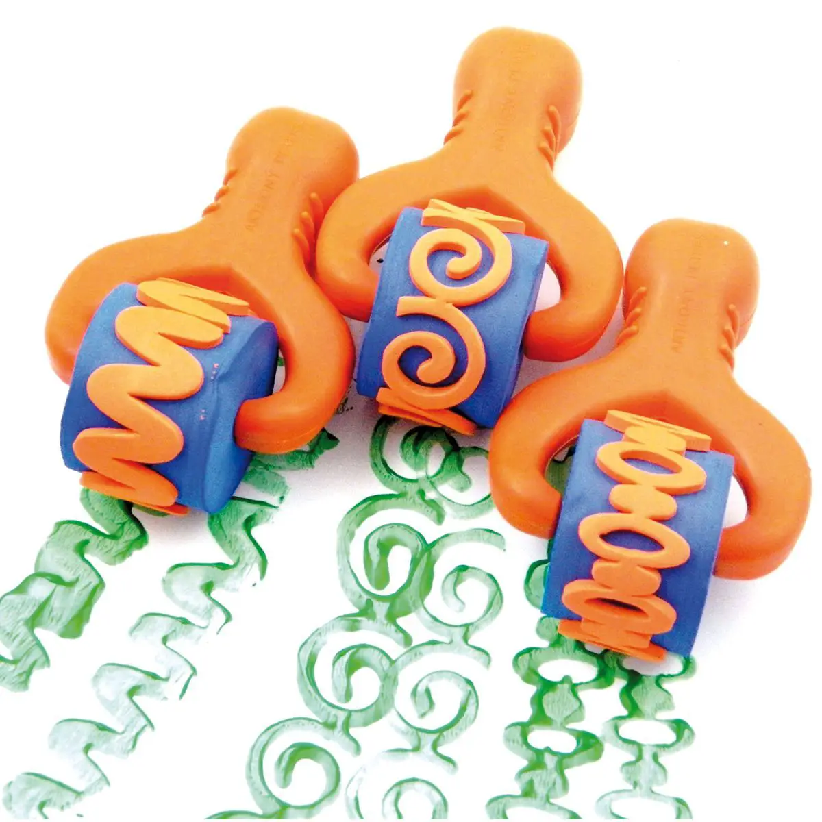 Set 3 Rulli Tampone Motivi Assortiti – Rulli Decorativi per Bambini - Rulli, spugne e timbri