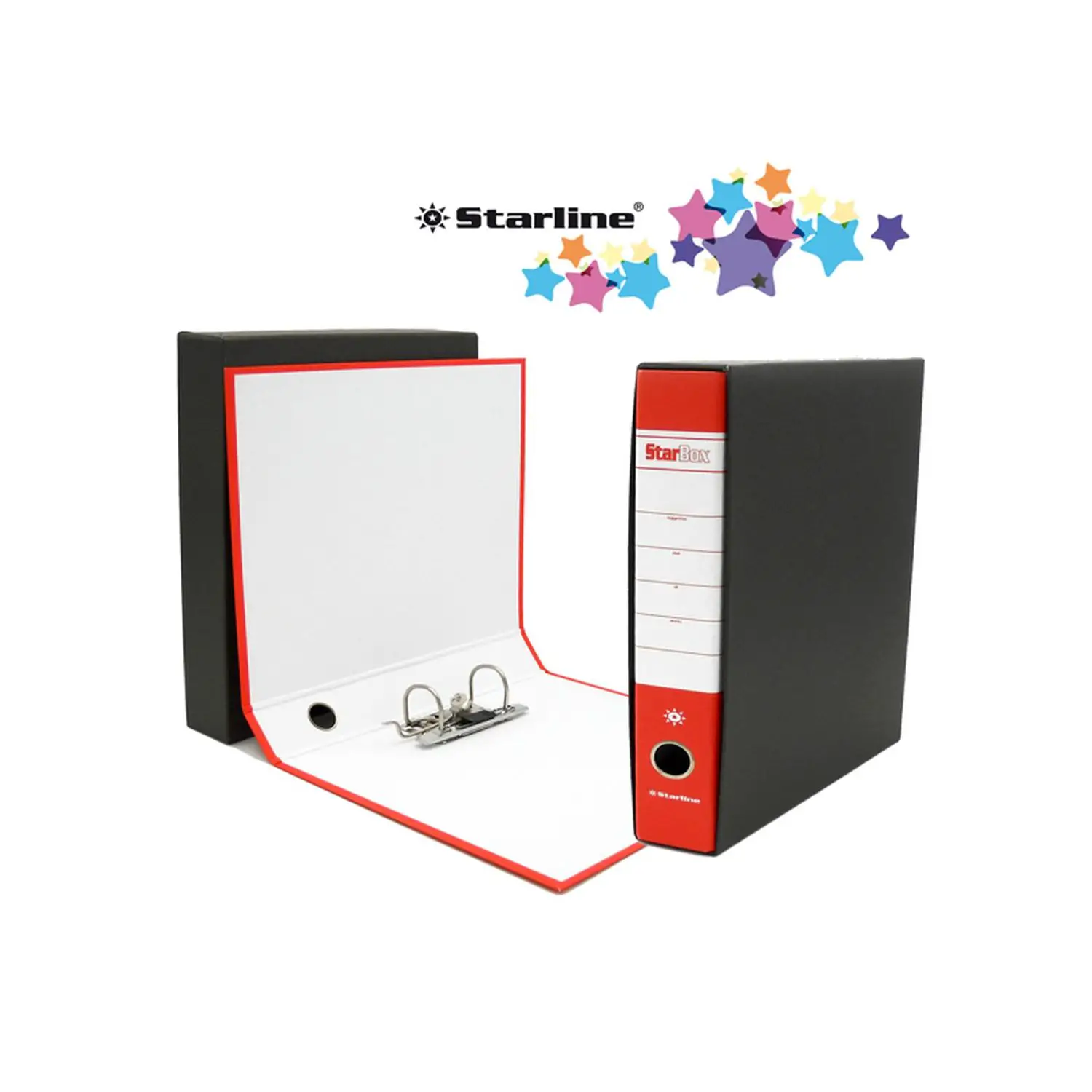 REGISTRATORE Starbox ROSSO DORSO 5cm F.TO COMMERCIALE Starline - Archiviazione