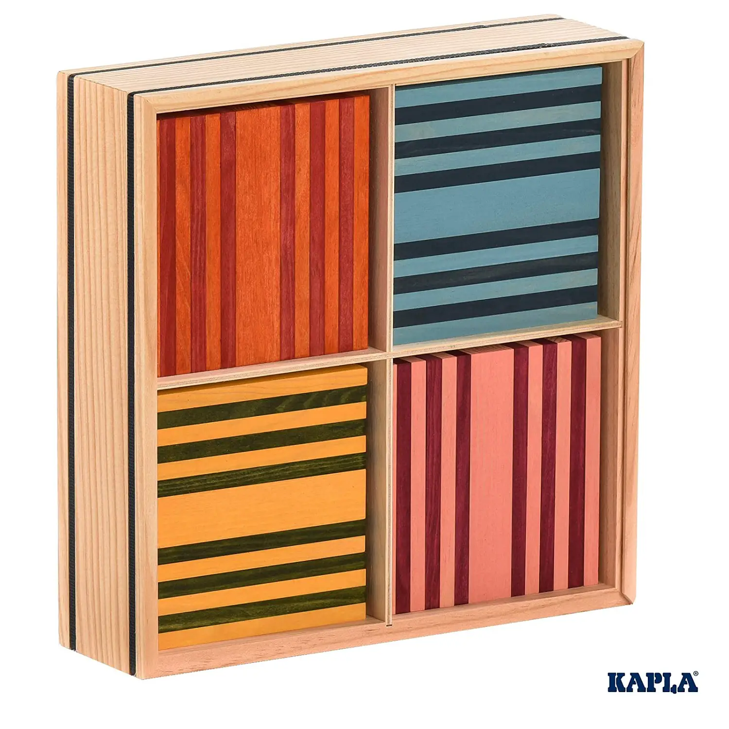 Kapla Color 100 – Set di Costruzione Creativo e Colorato - Costruzioni in legno