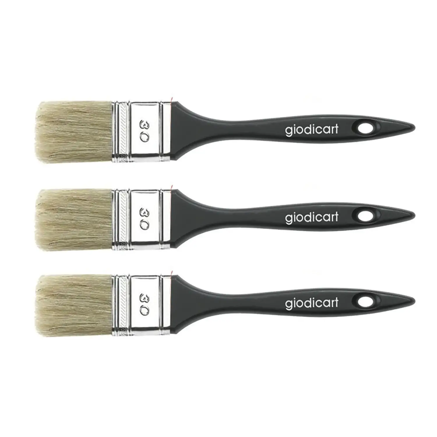 Pennellessa Punta Piatta 3 cm - Confezione 3 Pezzi - Pennelli e accessori