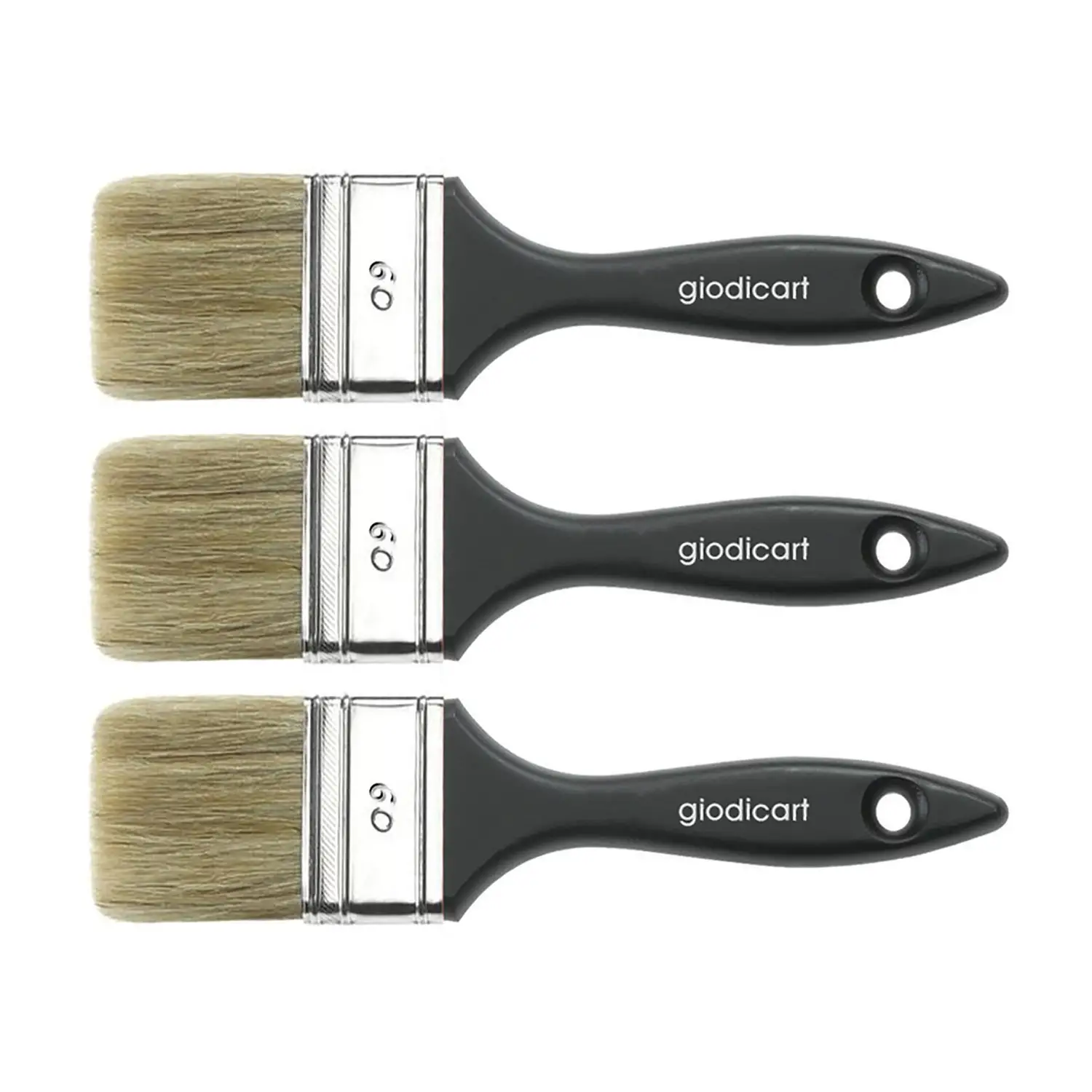 Pennellessa Punta Piatta 6 cm - Confezione 3 Pezzi - Pennelli e accessori