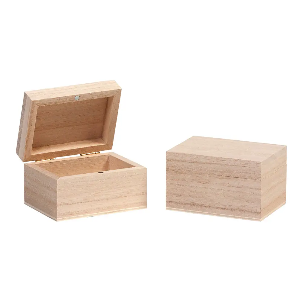 Scatolina in Legno con Chiusura Magnetica cm 7,5x5,5x4,5 - Soggetti in legno