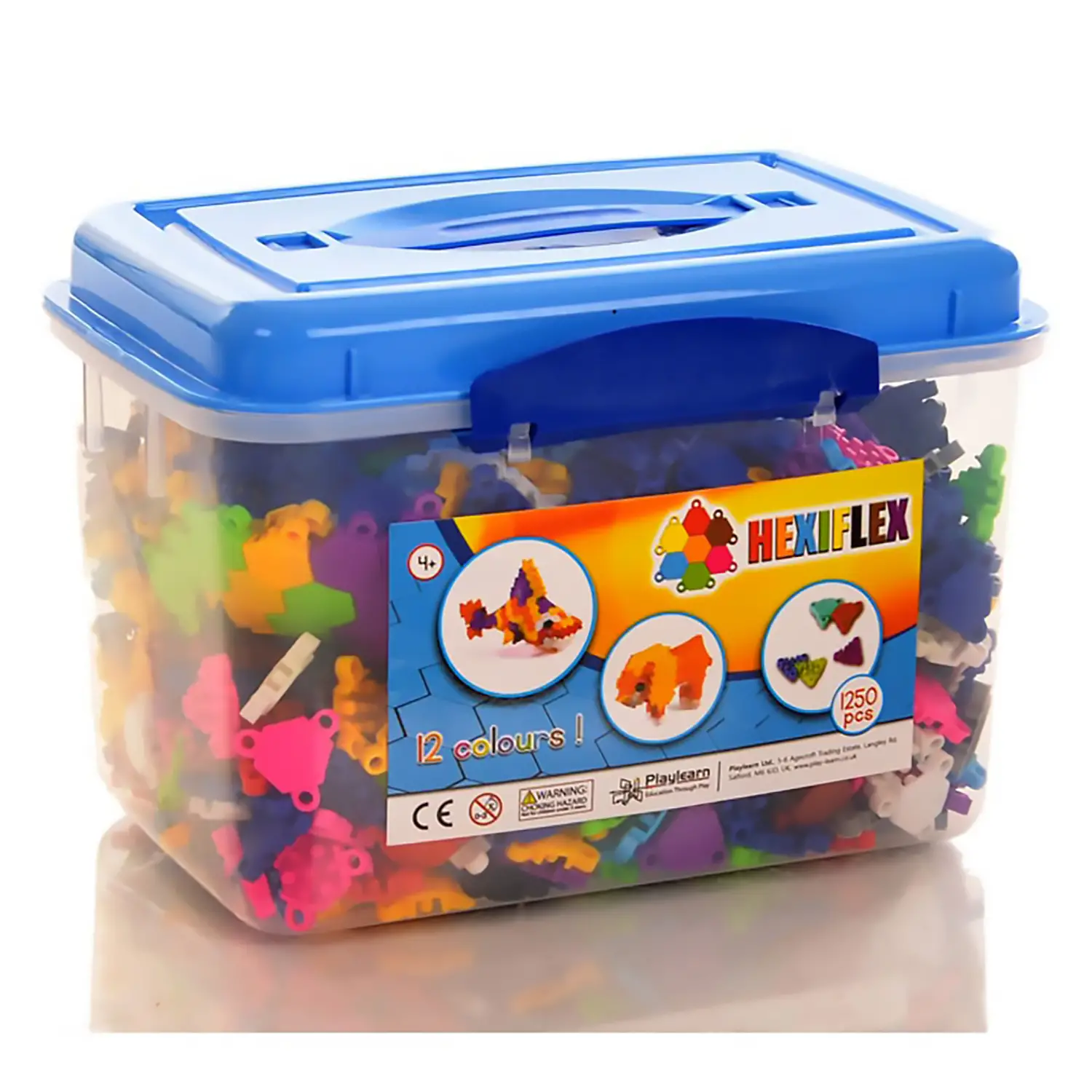 Hexiflex Schoolpack Construction 1250 Pieces - Plastic Construction
