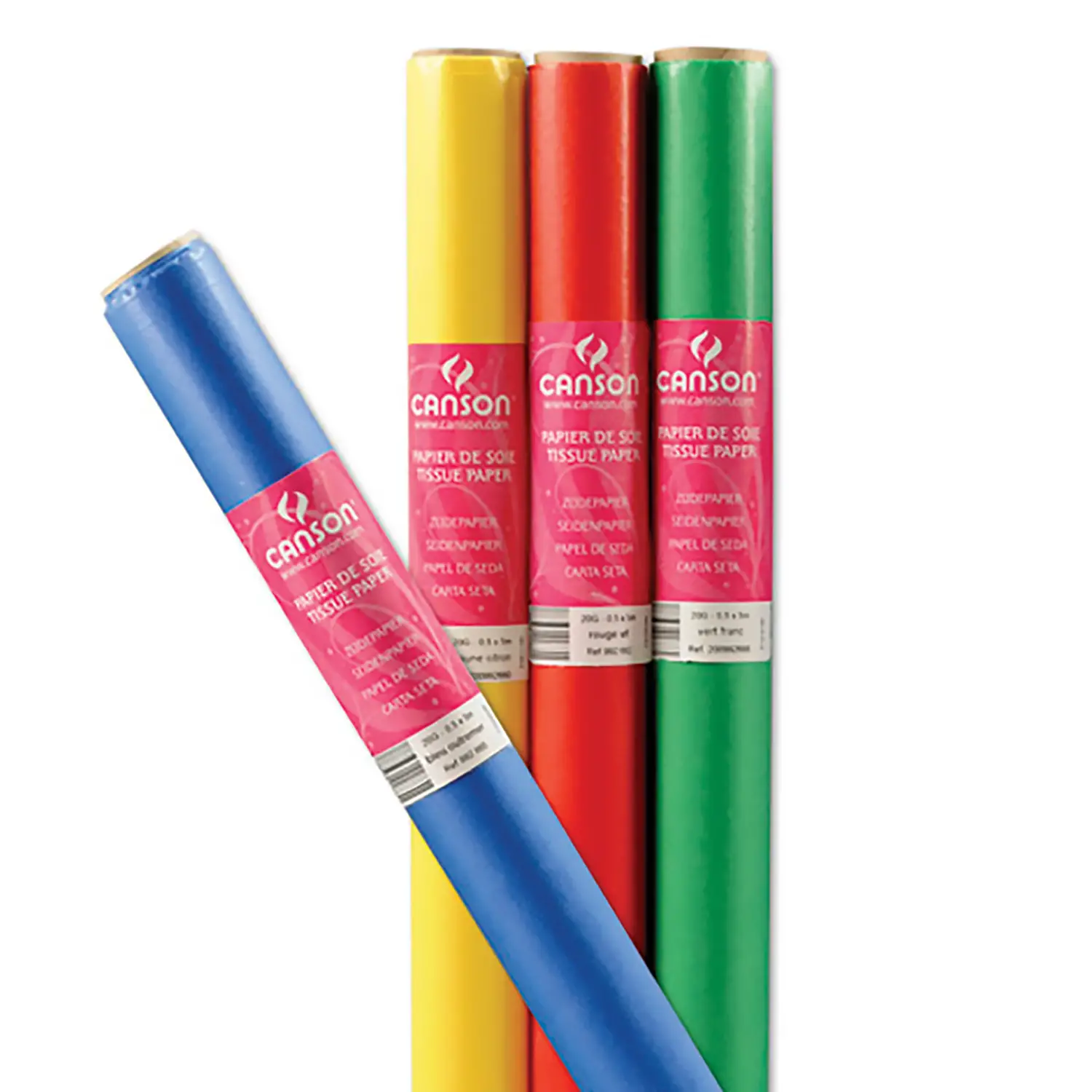 Carta Velina Canson 10 Colori - 50 Rotoli (50 cm x 5 m) - Carta e cartoncino