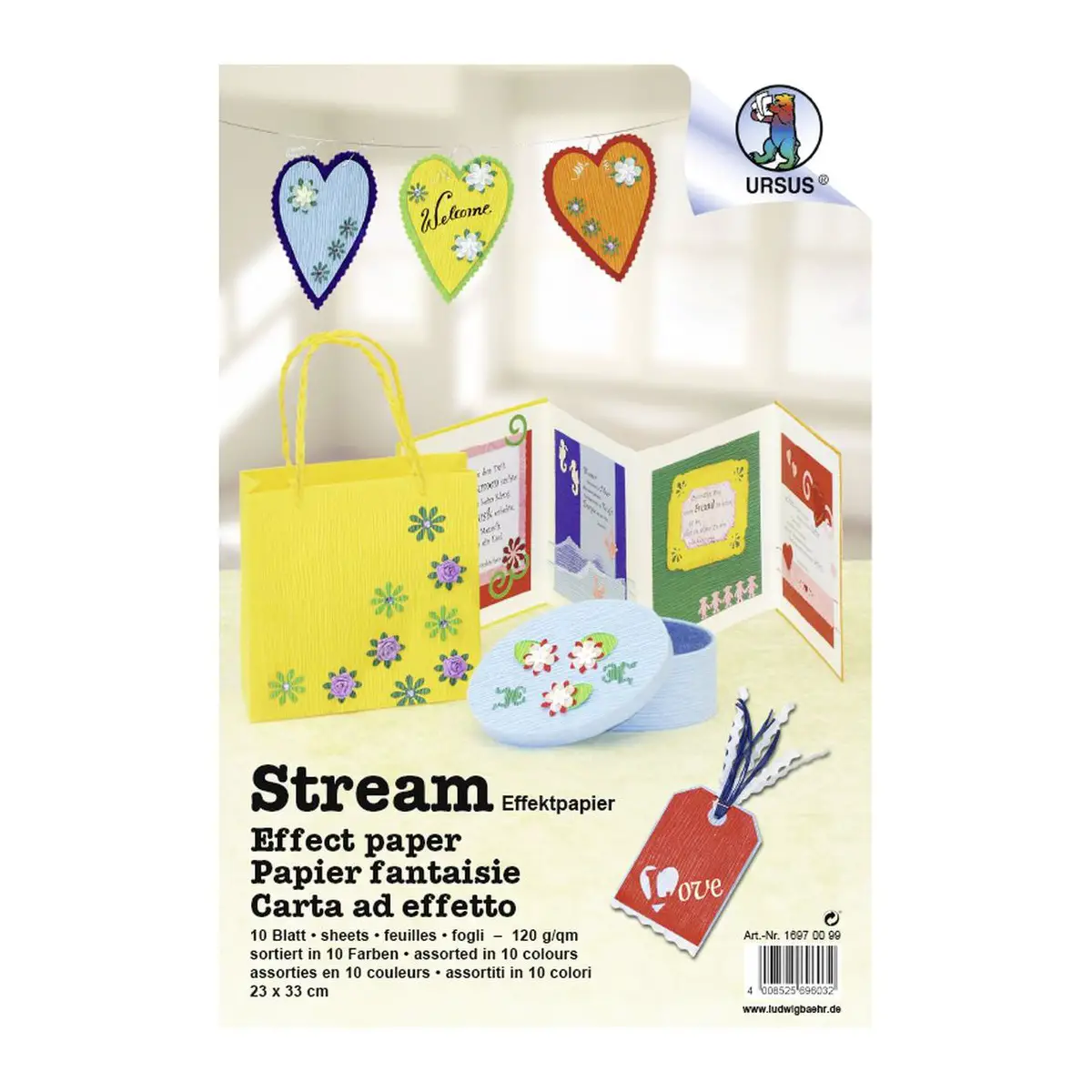 Stream Thermal Paper -10 Colors cm 23x33 - Paper and Cardstock